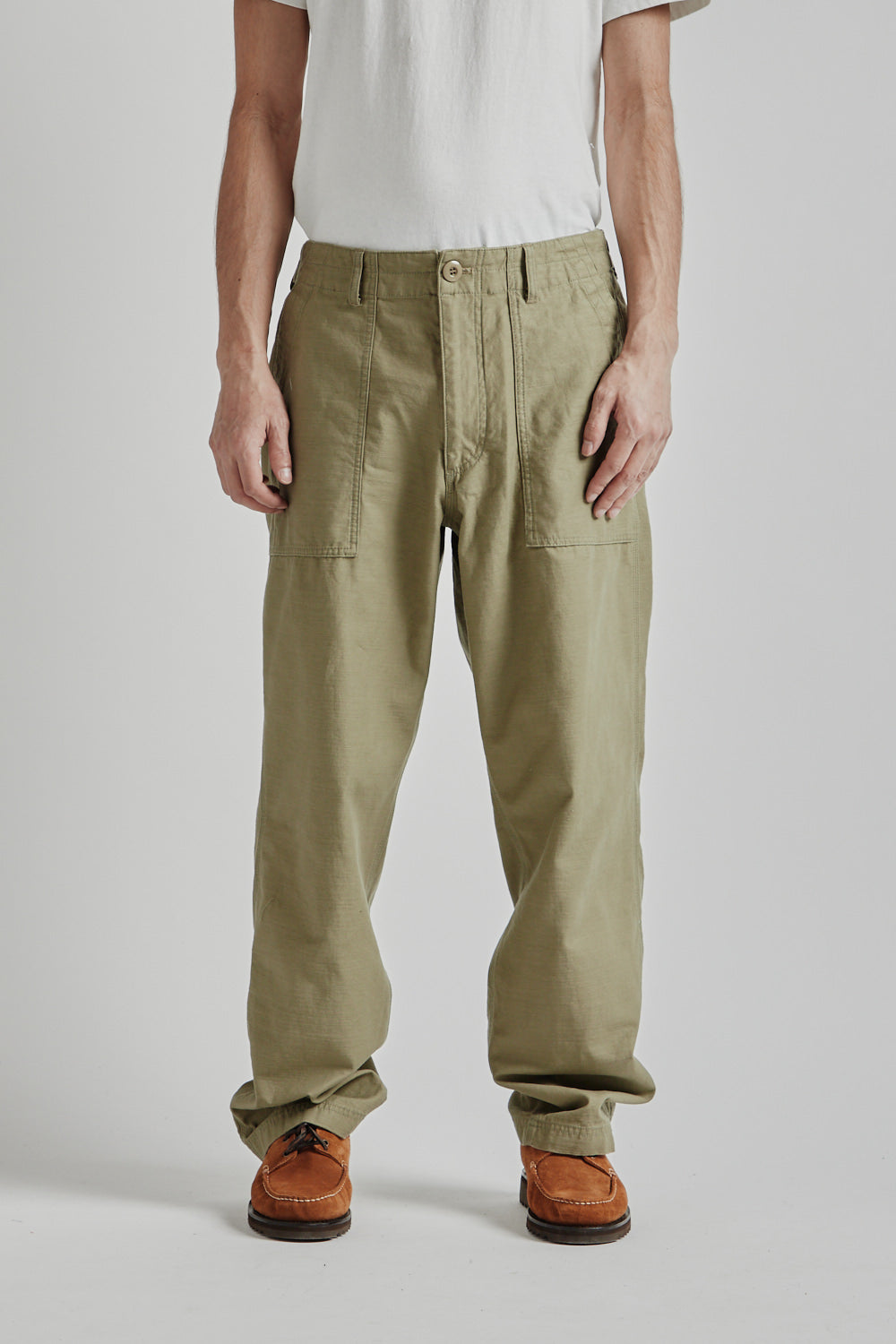 Frizmworks Back Satin Fatigue Pants - Khaki Beige | Wallace