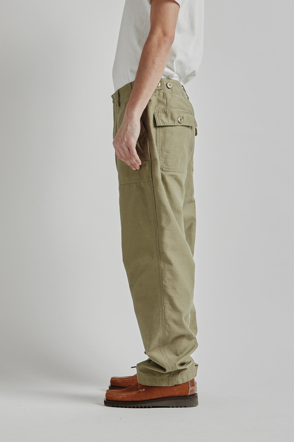 Frizmworks Back Satin Fatigue Pants - Khaki Beige | Wallace