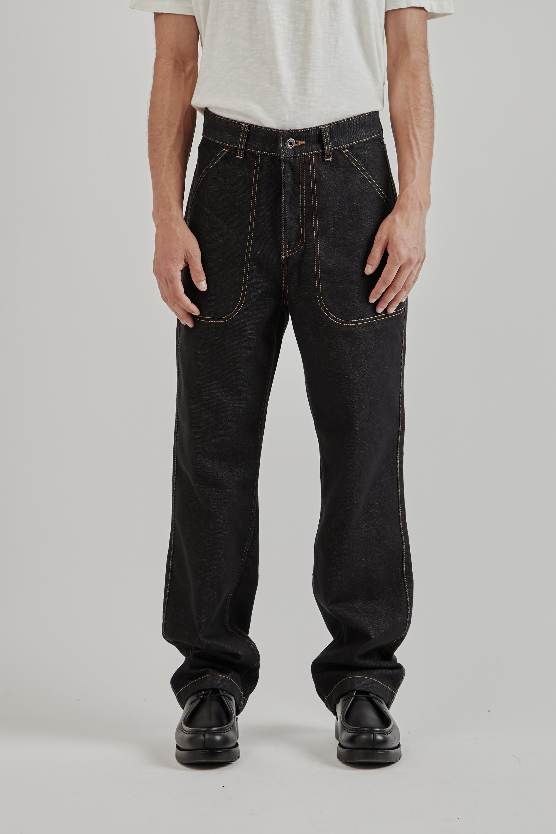 Frizmworks SS25 CP Wide Denim Pants Black 2