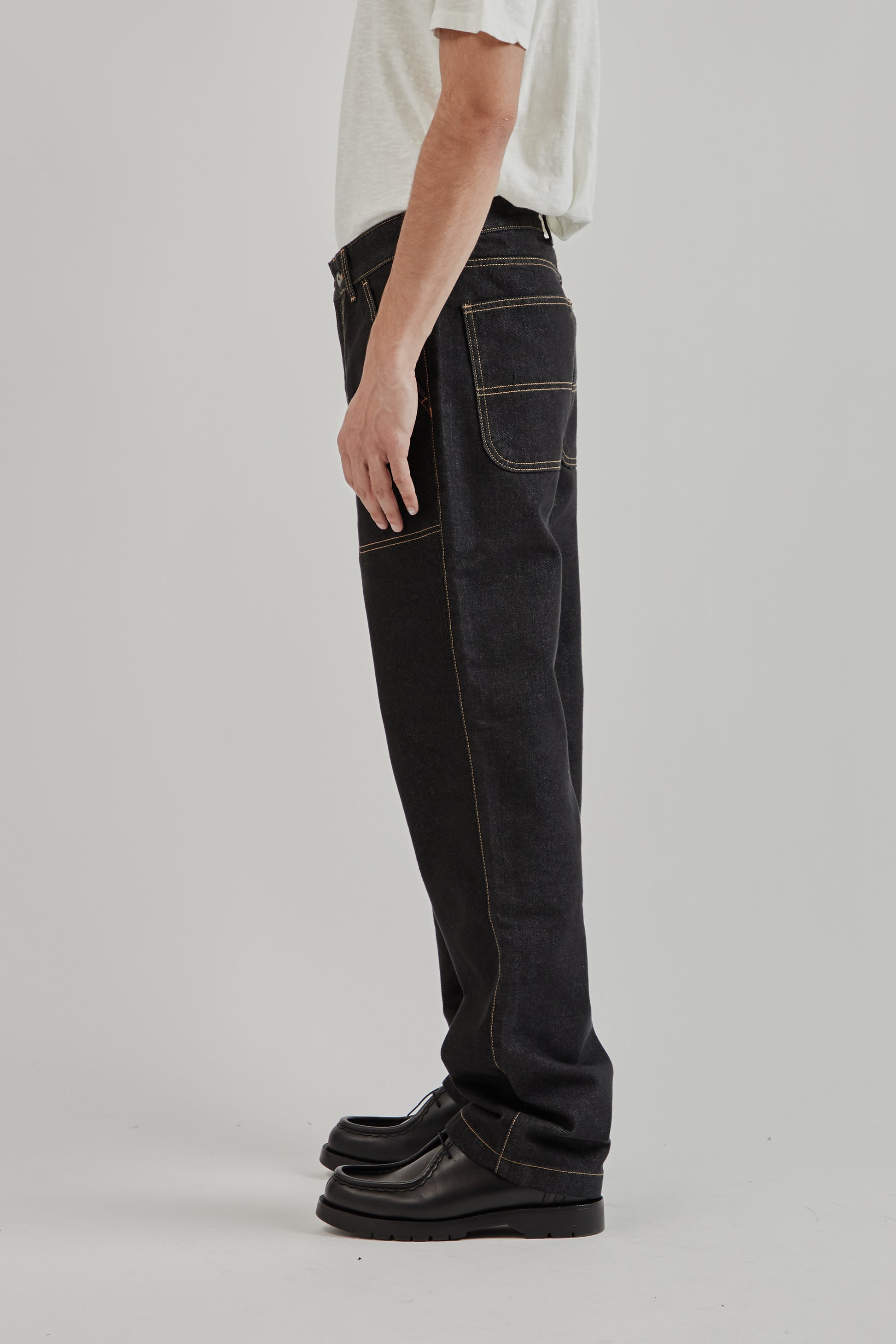 Frizmworks SS25 CP Wide Denim Pants Black 3