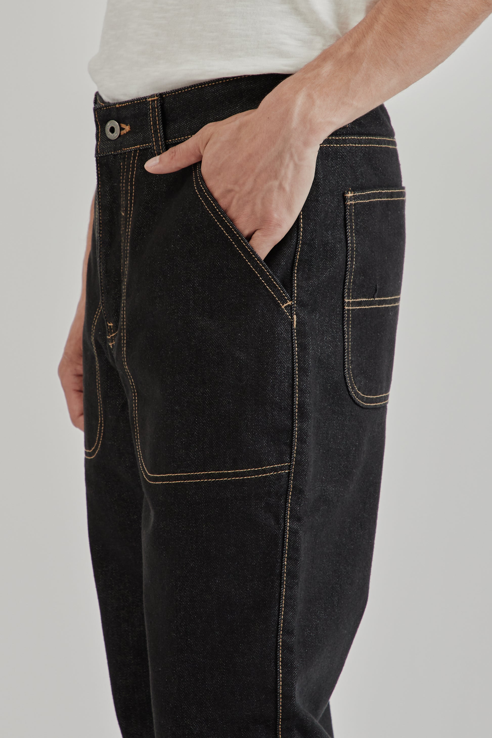 Frizmworks SS25 CP Wide Denim Pants Black 7
