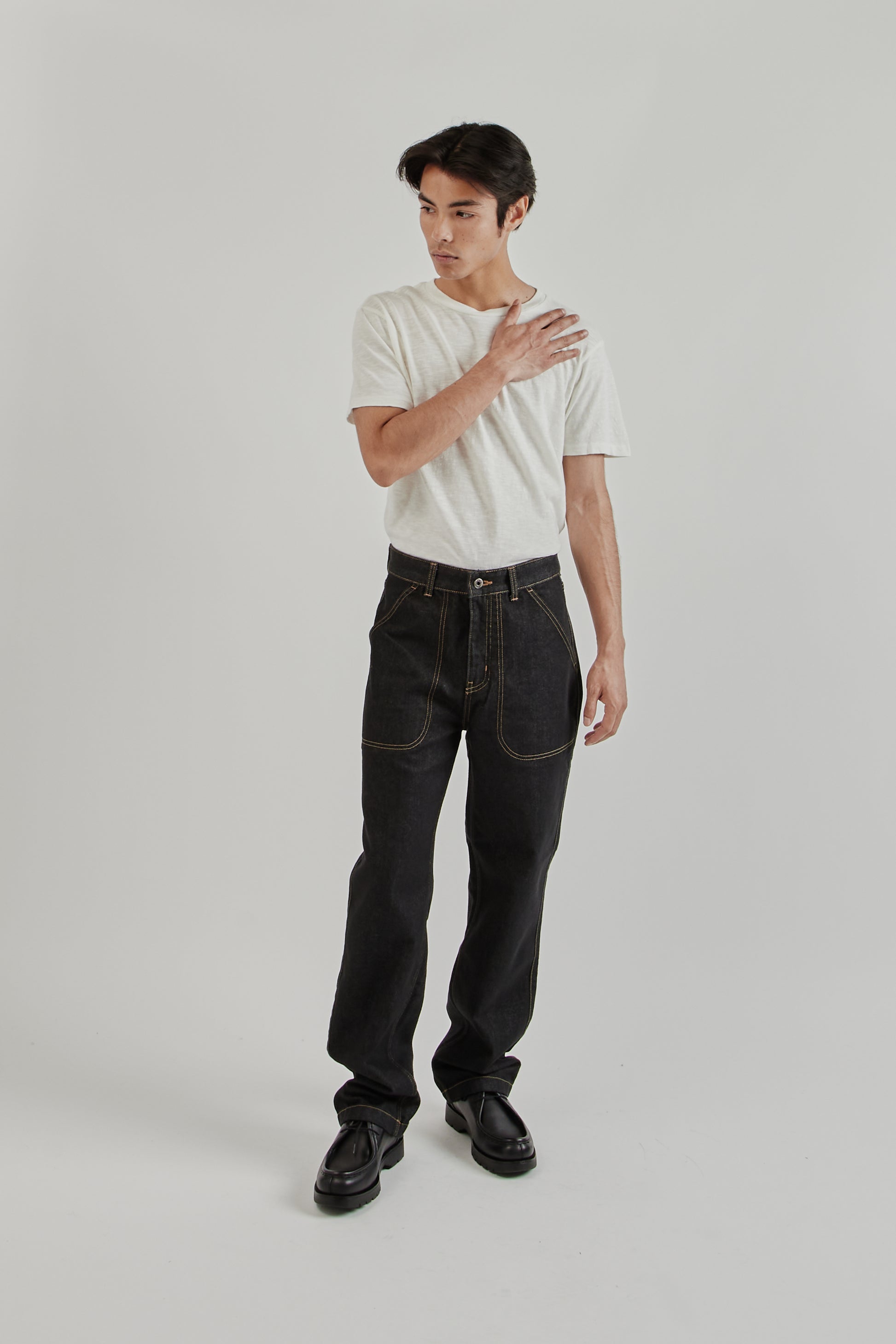 Frizmworks SS25 CP Wide Denim Pants Black 8
