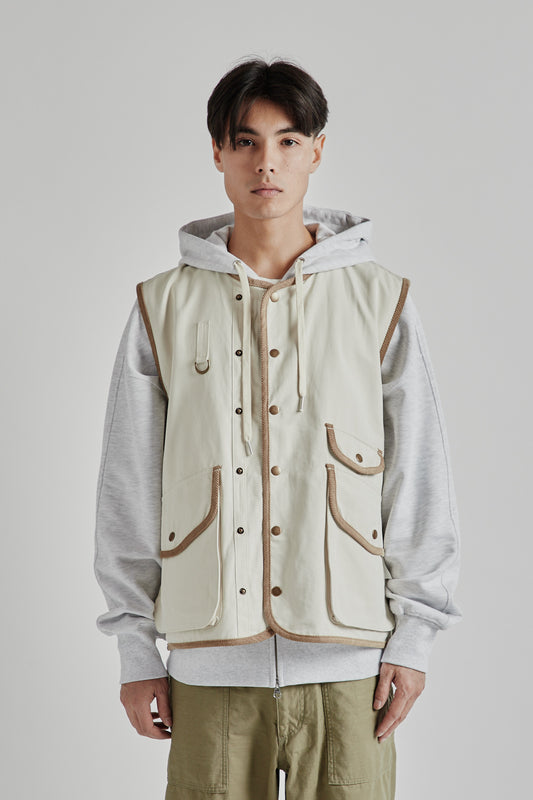 Frizmworks SS25 Heritage Hunting Vest Cream 02
