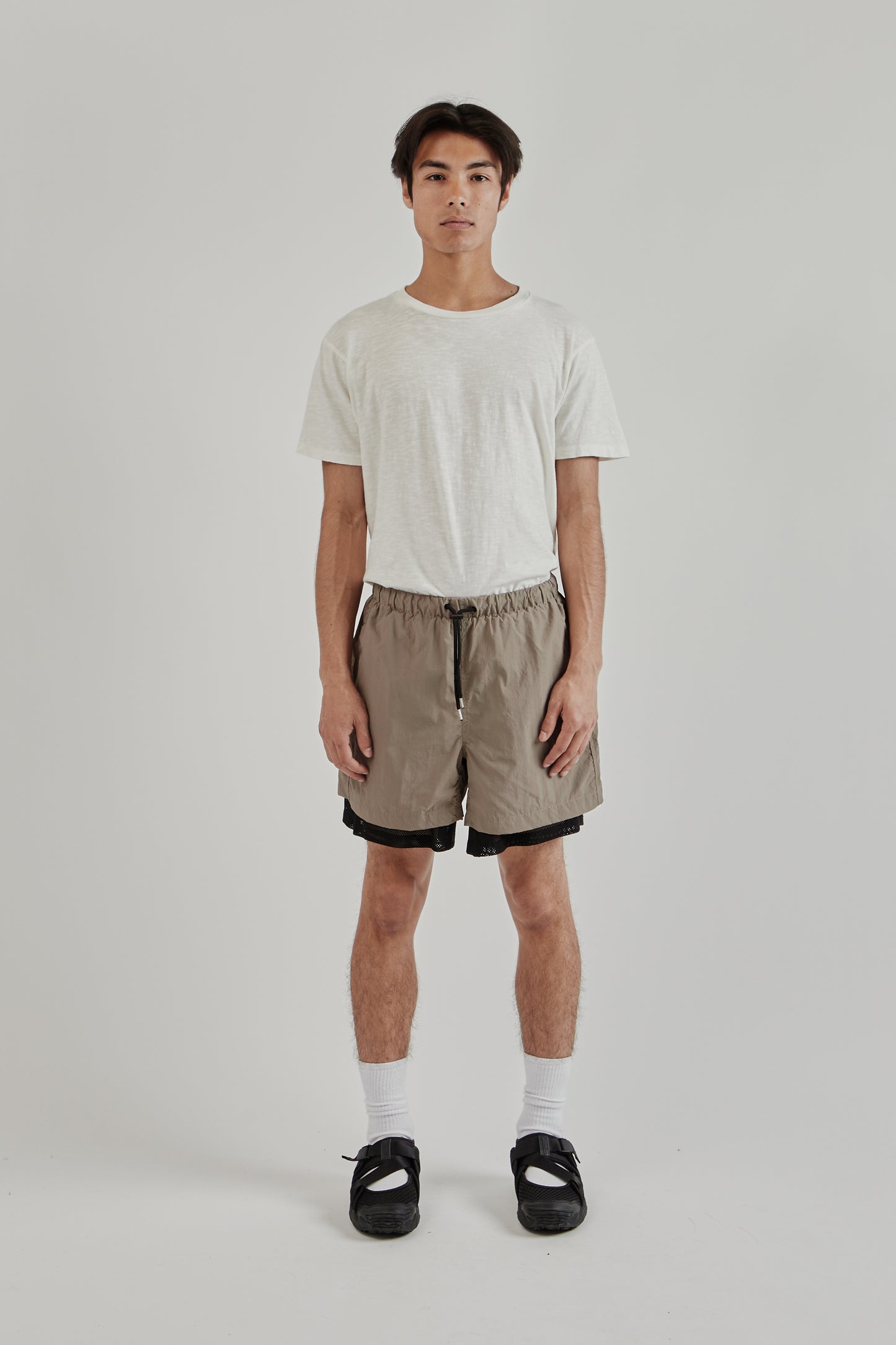 Frizmworks SS25 Mondrian Light Shorts Mud 1