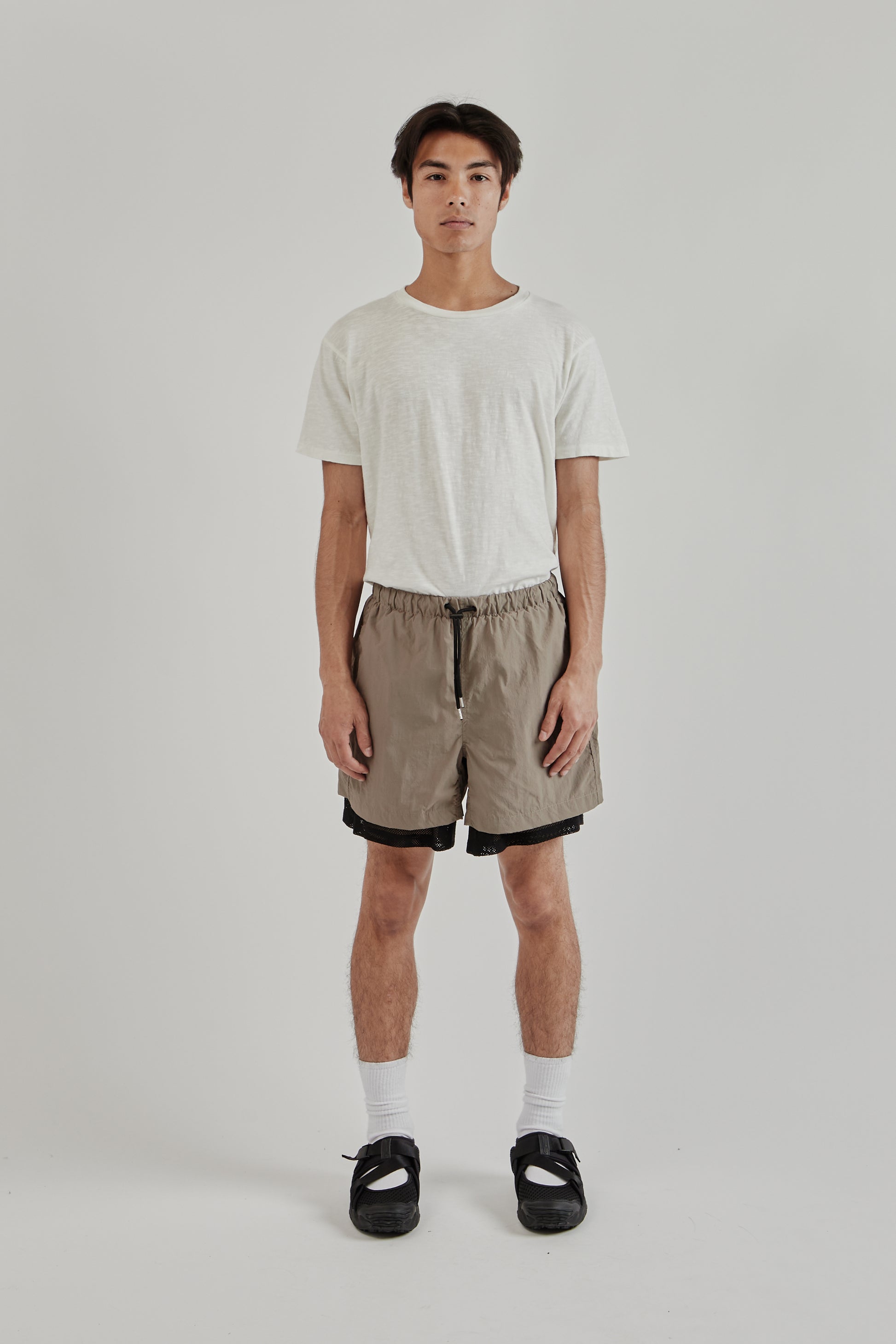 Frizmworks SS25 Mondrian Light Shorts Mud 1