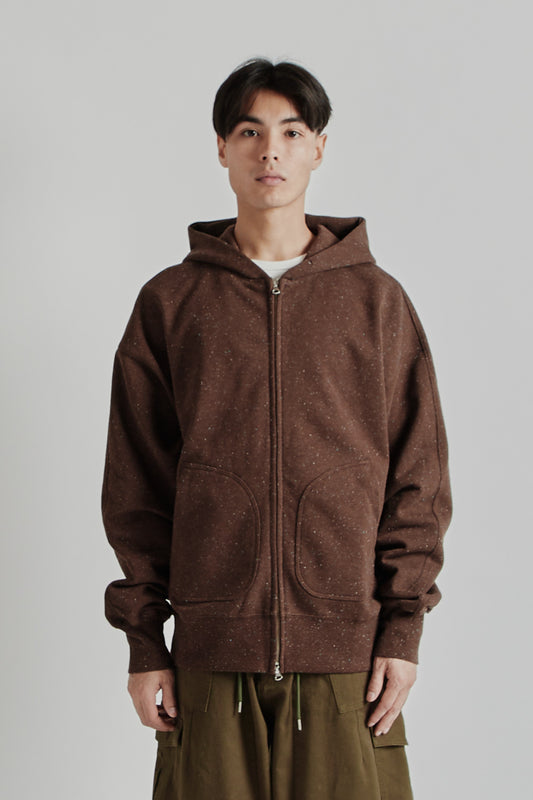 Frizmworks SS25 OG Bocaci Heavyweight Zip Up Parka Dark Brown 01