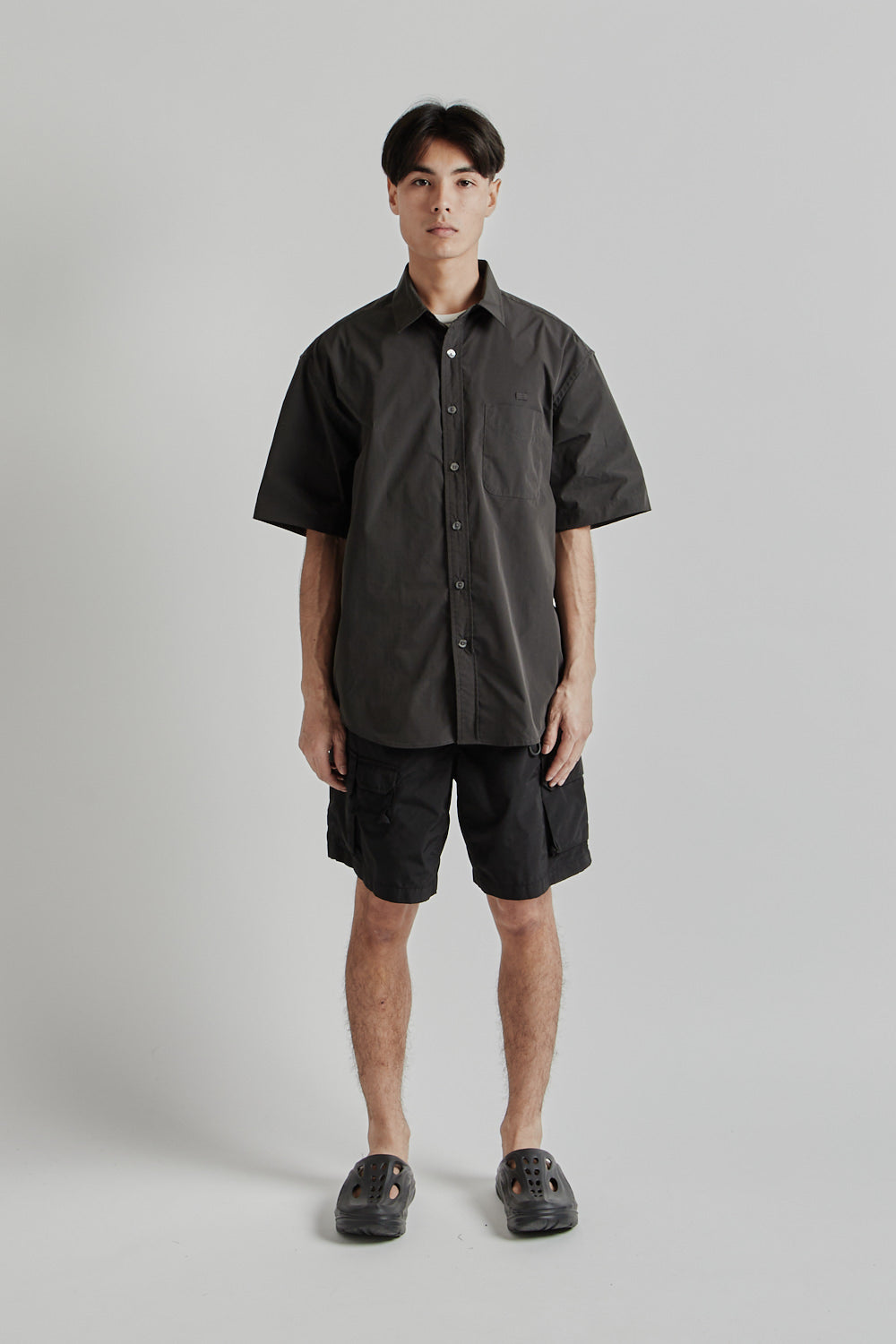 Frizmworks SS25 OG Poplin Oversized Shirt Charcoal 01