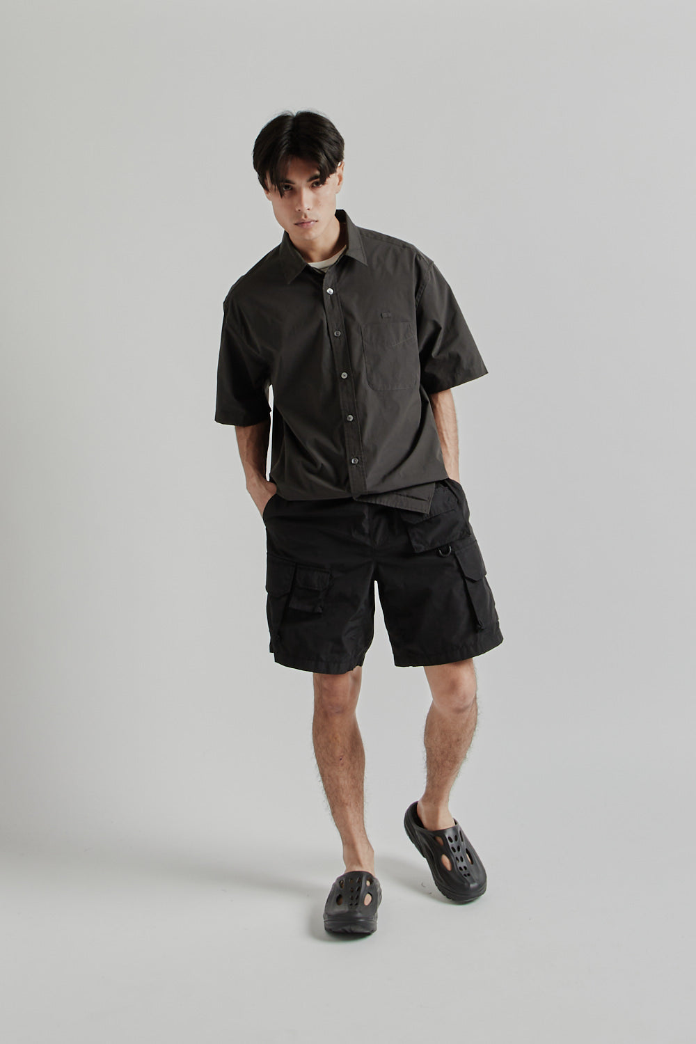 Frizmworks SS25 OG Poplin Oversized Shirt Charcoal 011