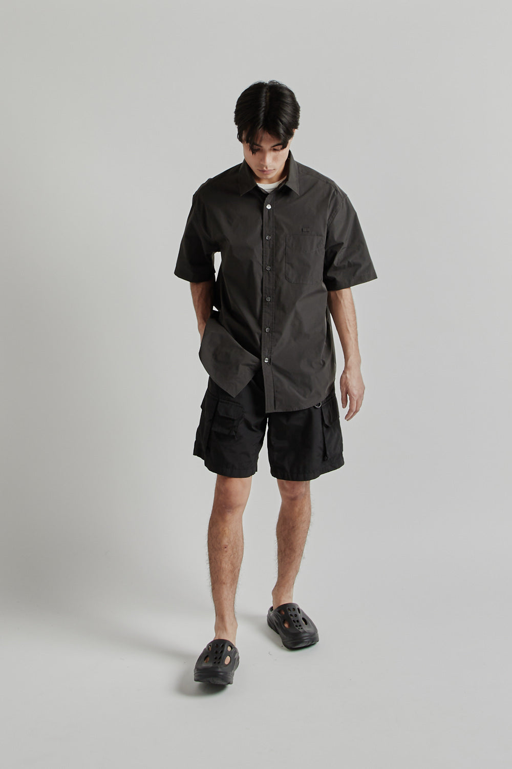 Frizmworks OG Poplin Oversized Shirt - Charcoal | Wallace Mercantile S