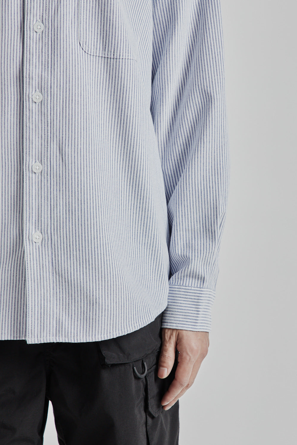 商品画像：CIOTA / シオタ | CIOTA × J.PRESS Oxford B.D Shirt - Stripe 4