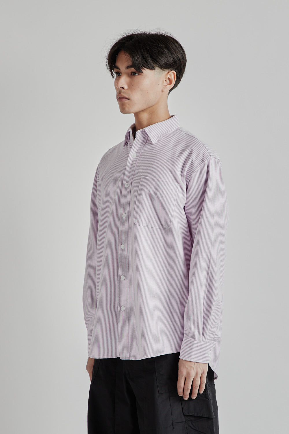 Frizmworks SS25 OG Stripe Oversized Shirt Purple 03