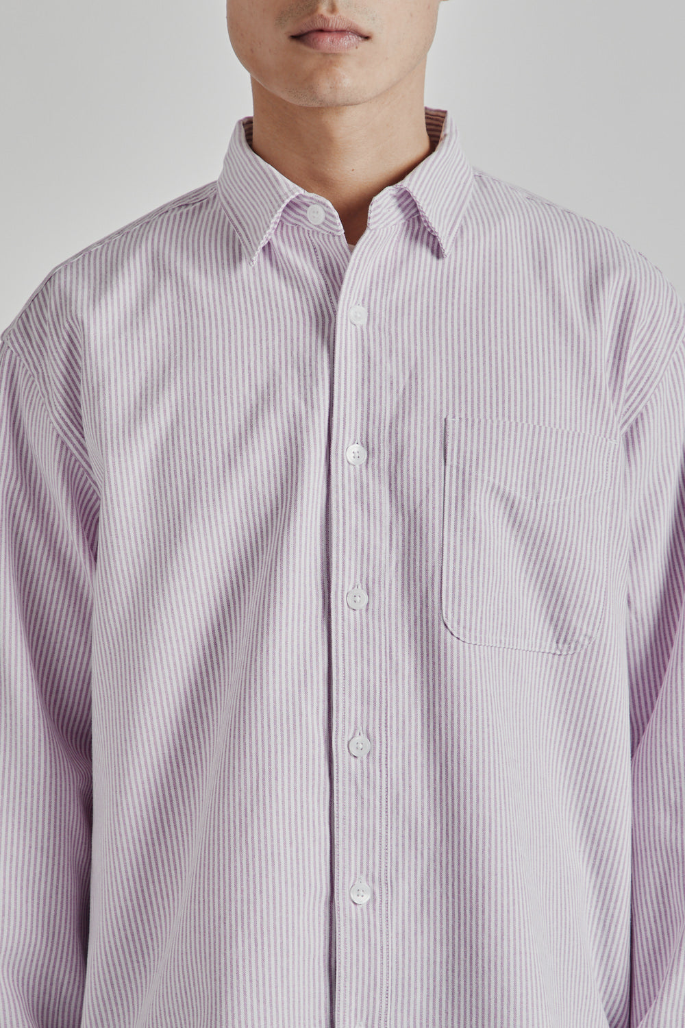 Frizmworks SS25 OG Stripe Oversized Shirt Purple 06