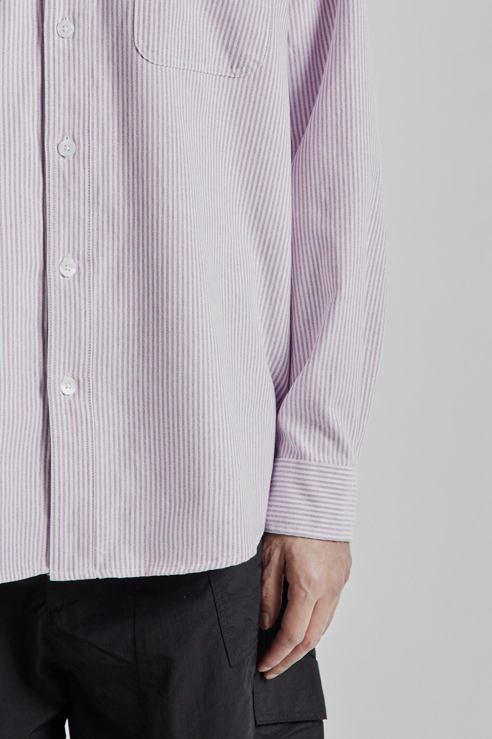 Frizmworks SS25 OG Stripe Oversized Shirt Purple 08