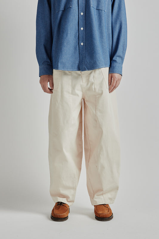 Frizmworks SS25 Twill Balloon Pants Ivory 02