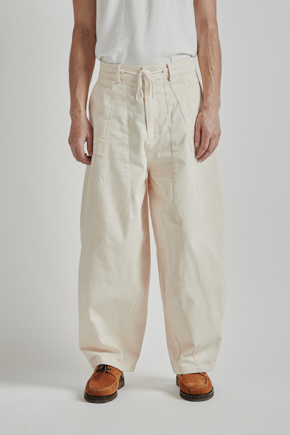 Frizmworks SS25 Twill Balloon Pants Ivory 05