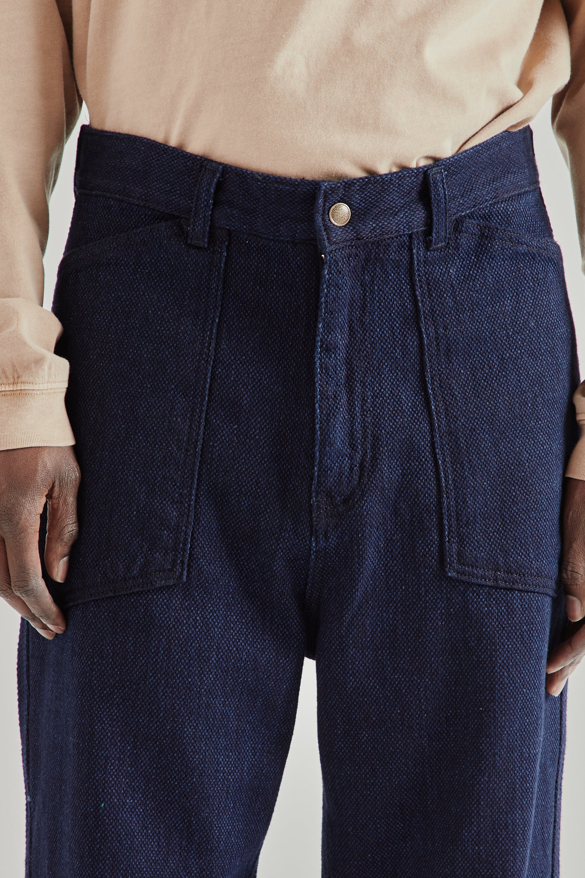 Frizmworks SS26 Army Denim Fatigue Pants Sashiko Denim5152