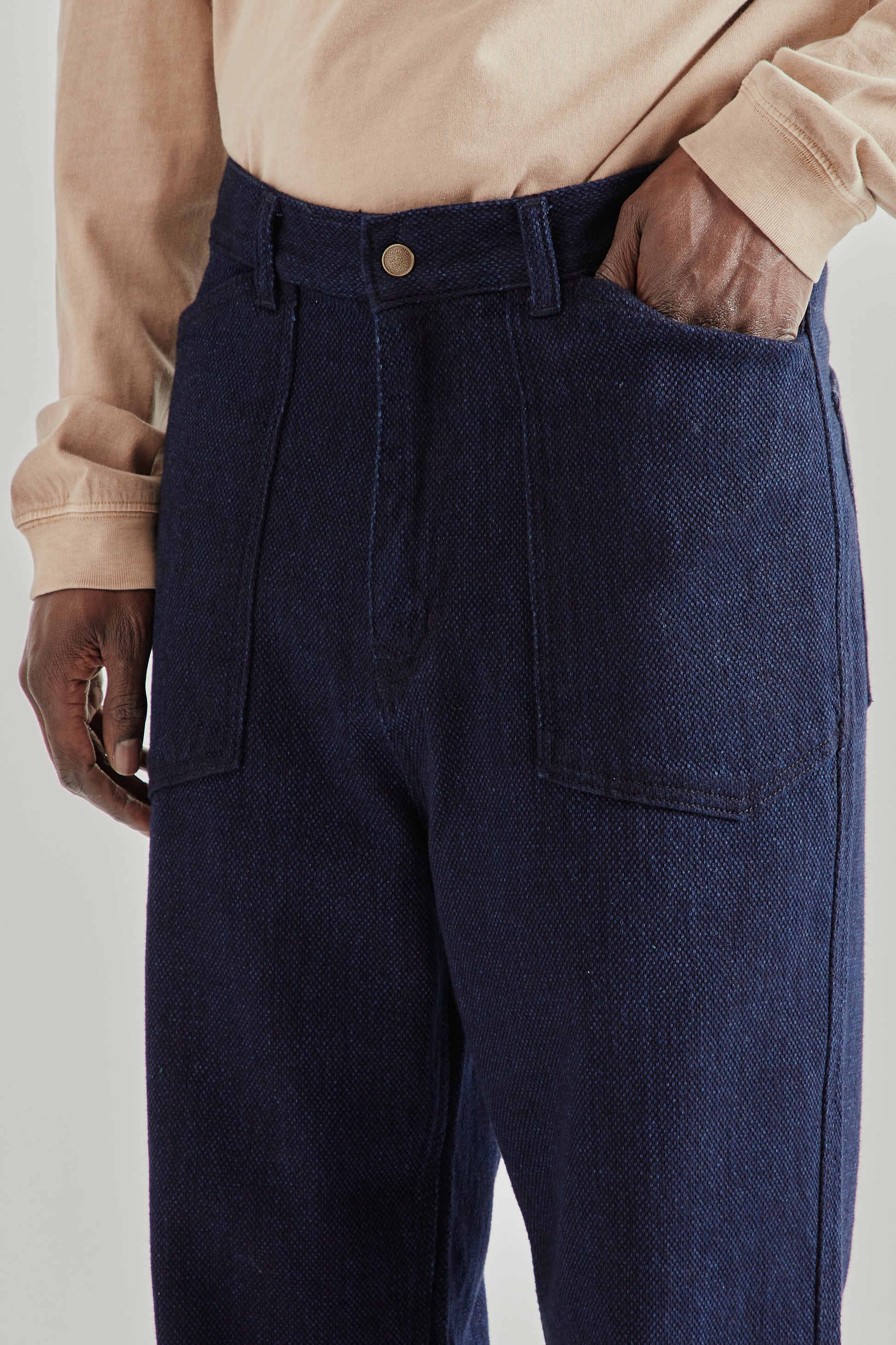 Frizmworks SS26 Army Denim Fatigue Pants Sashiko Denim5154