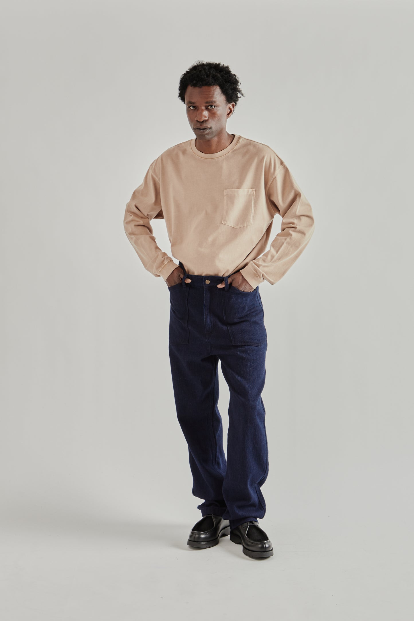 Frizmworks SS26 Army Denim Fatigue Pants Sashiko Denim5156