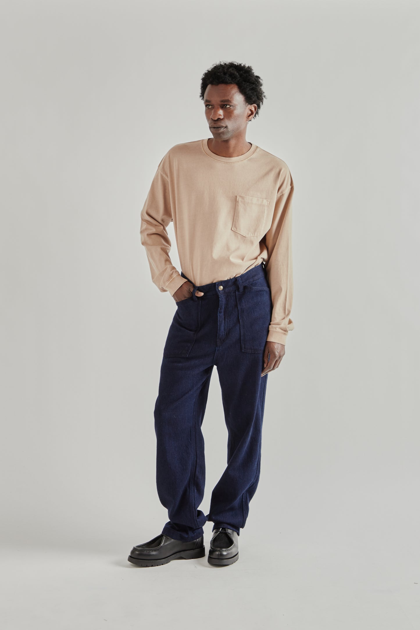 Frizmworks SS26 Army Denim Fatigue Pants Sashiko Denim5158