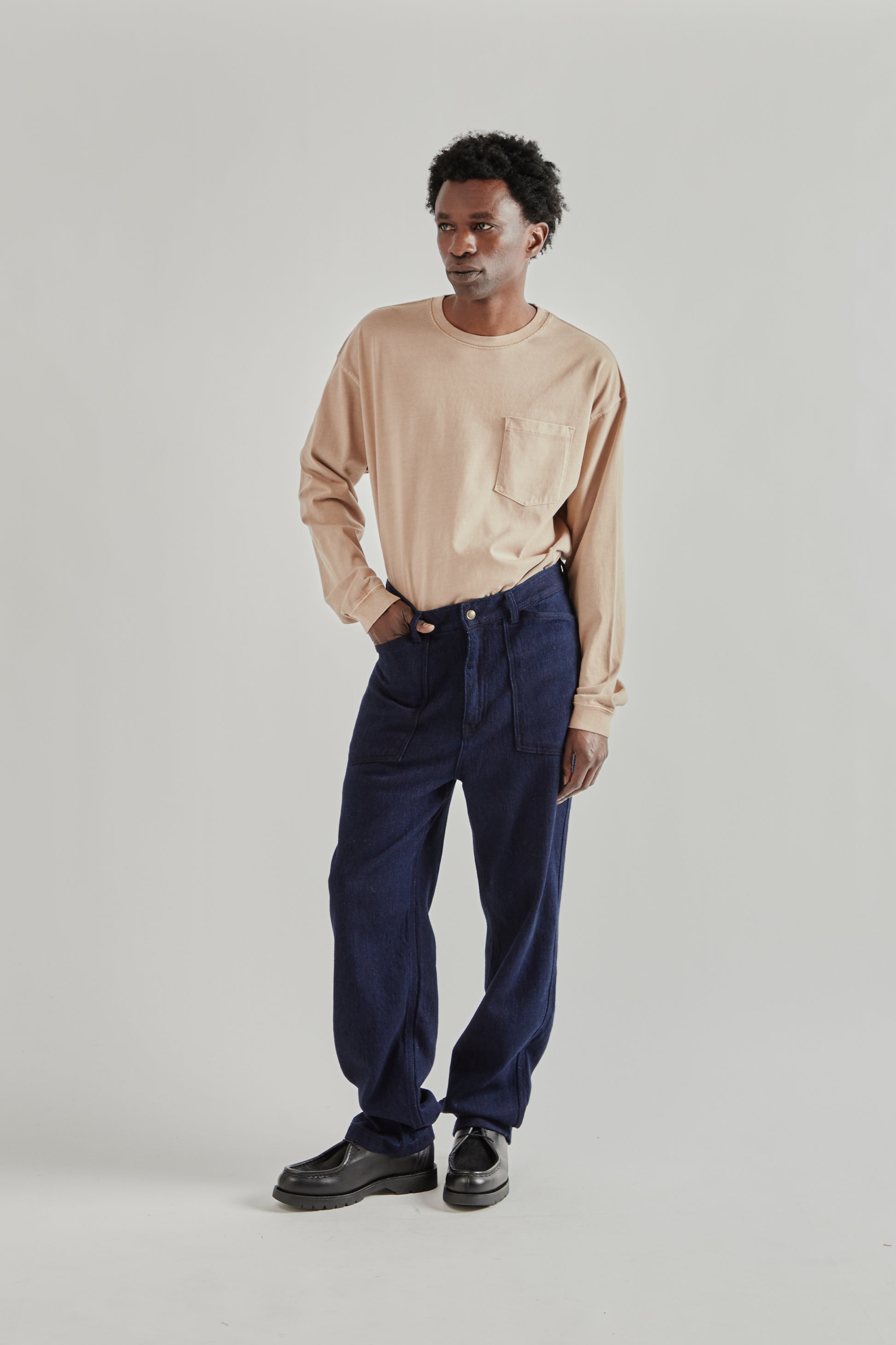 Frizmworks SS26 Army Denim Fatigue Pants Sashiko Denim5158