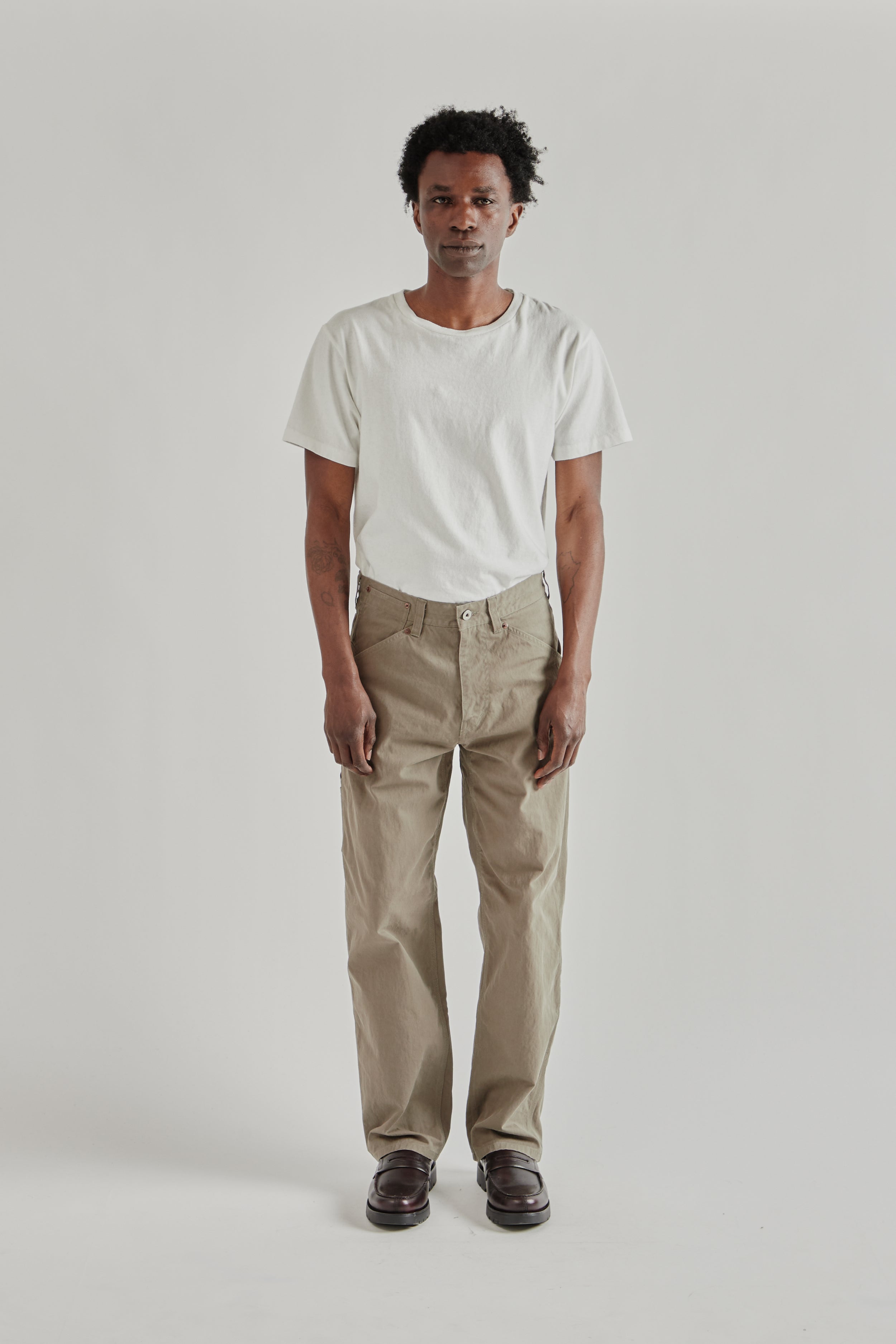 パンツ shop faerie embroidery rib cotton pants Frizmworks CN Essential Work Pants - Olive Gray | Wallace