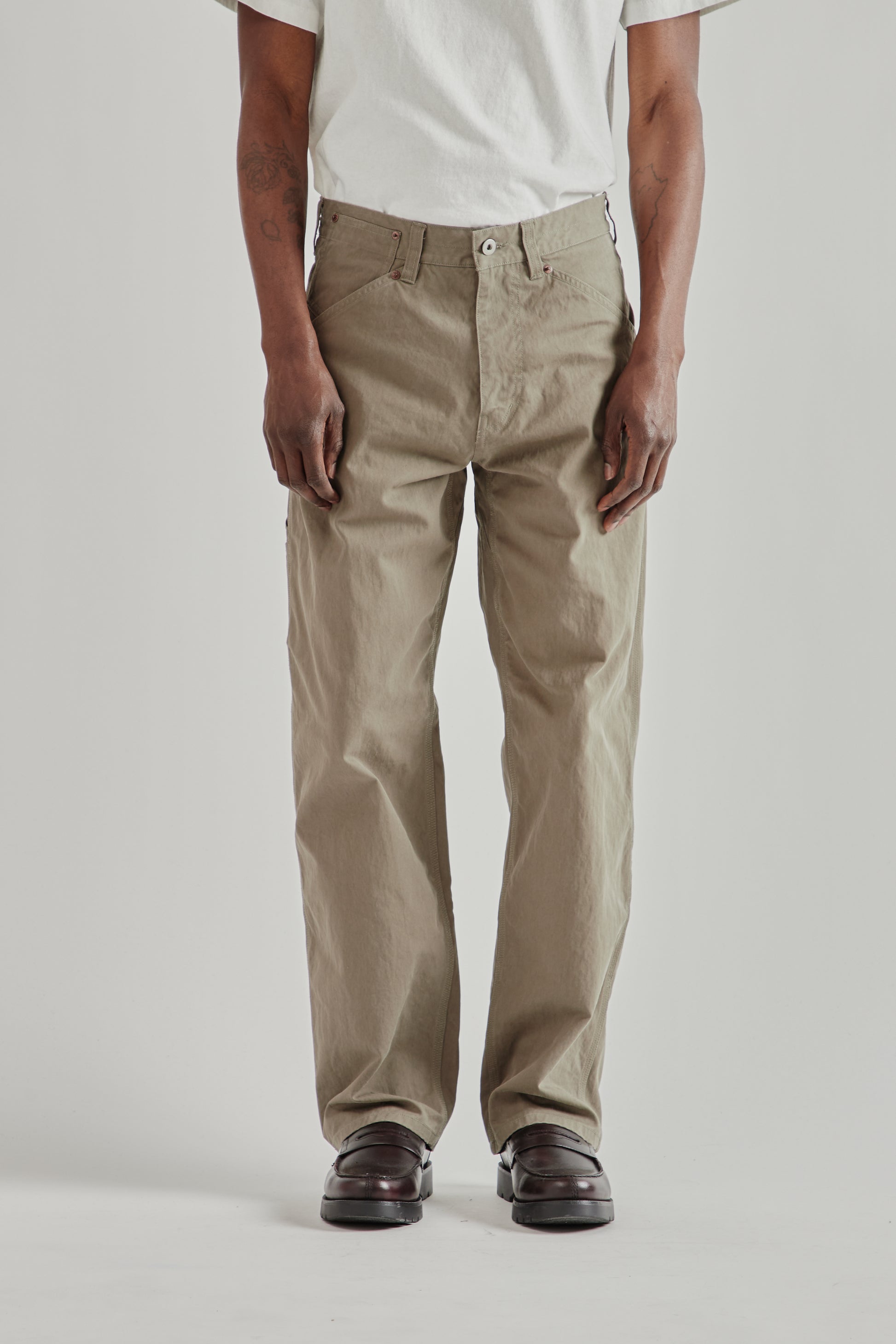Frizmworks SS26 CN Essential Work Pants Olive Gray 2