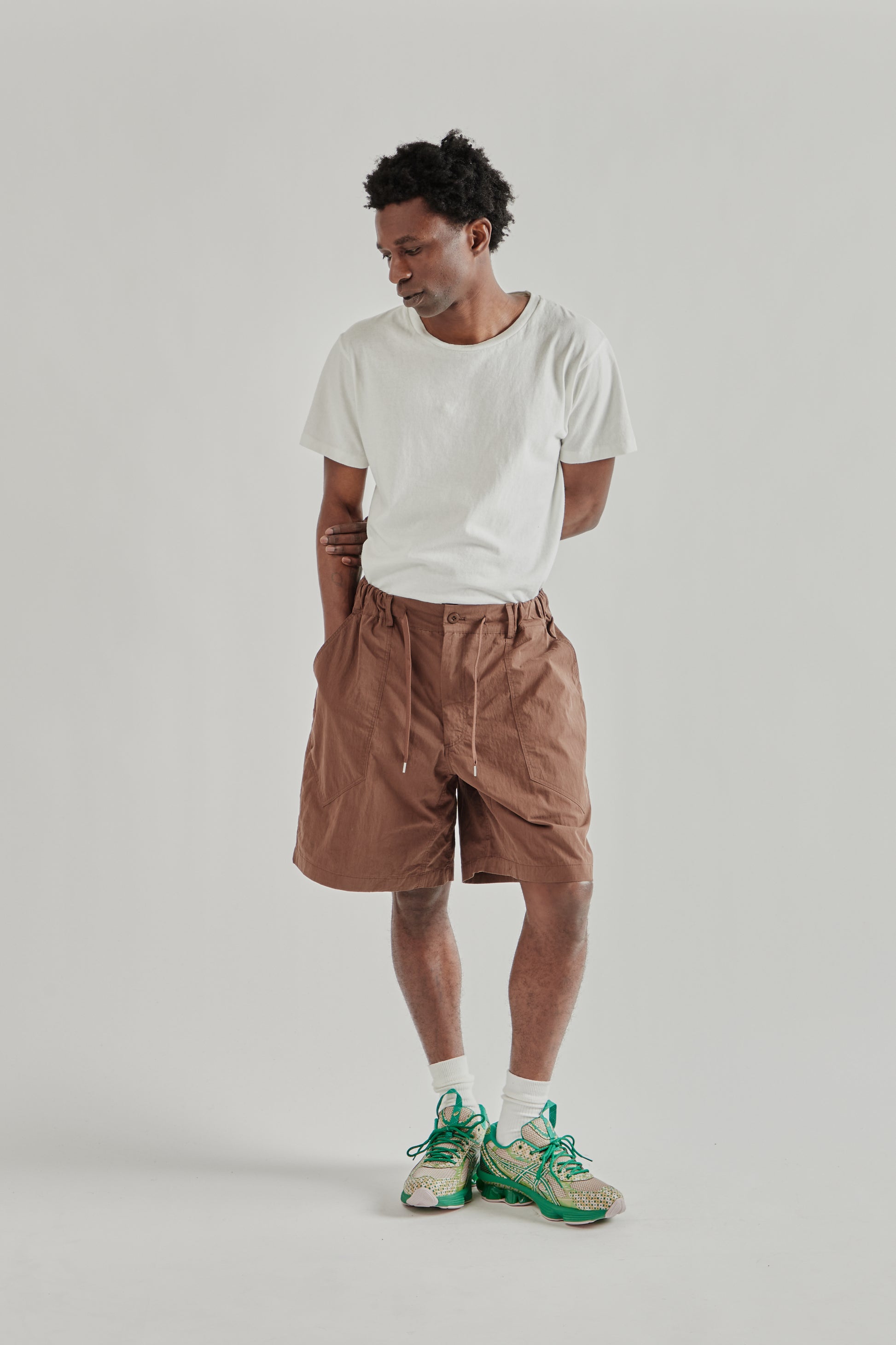 Frizmworks SS26 CN Nib Fatigue Shorts Brown5236