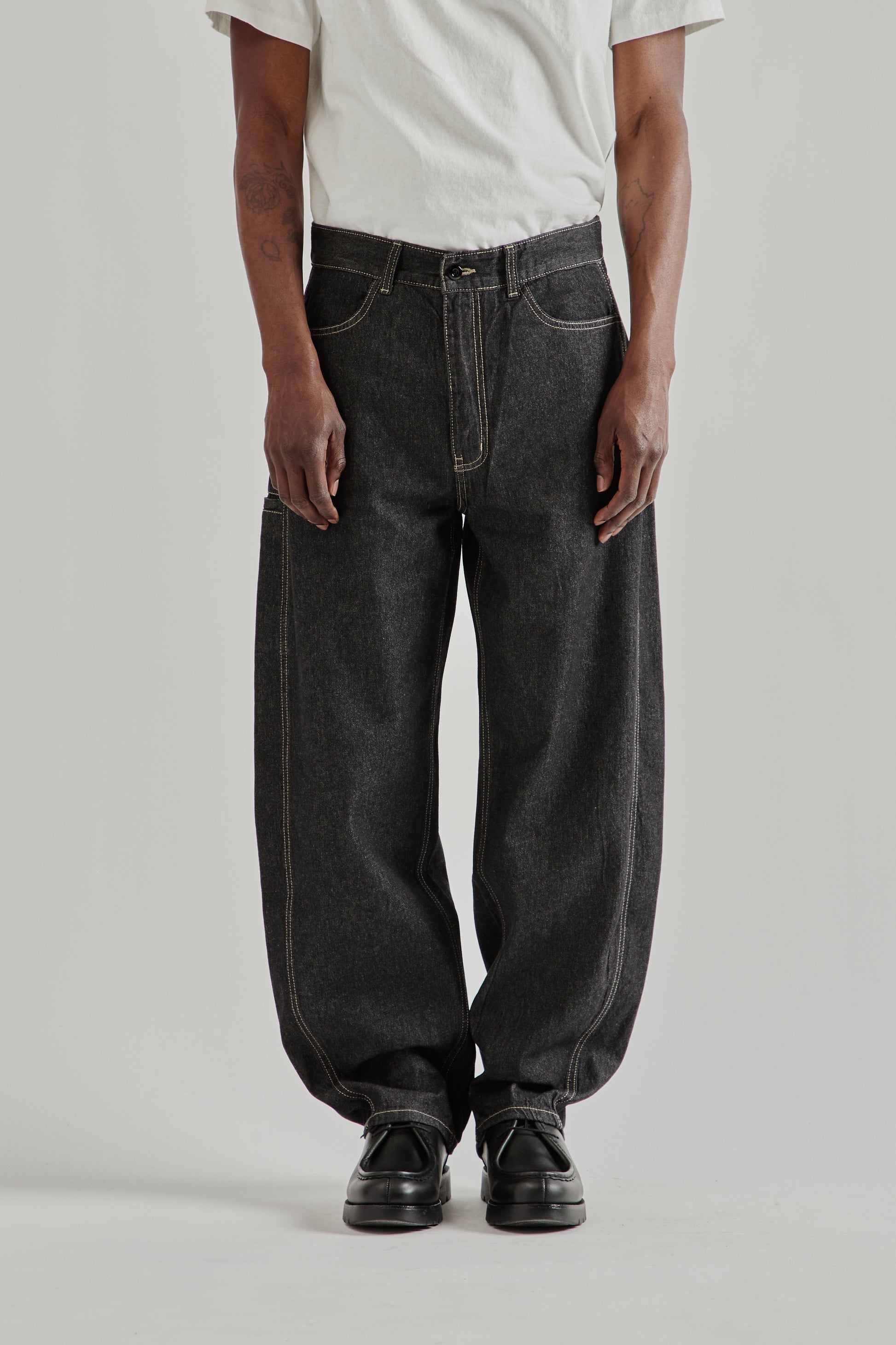 Frizmworks SS26 Curved Denim Pants Black 2