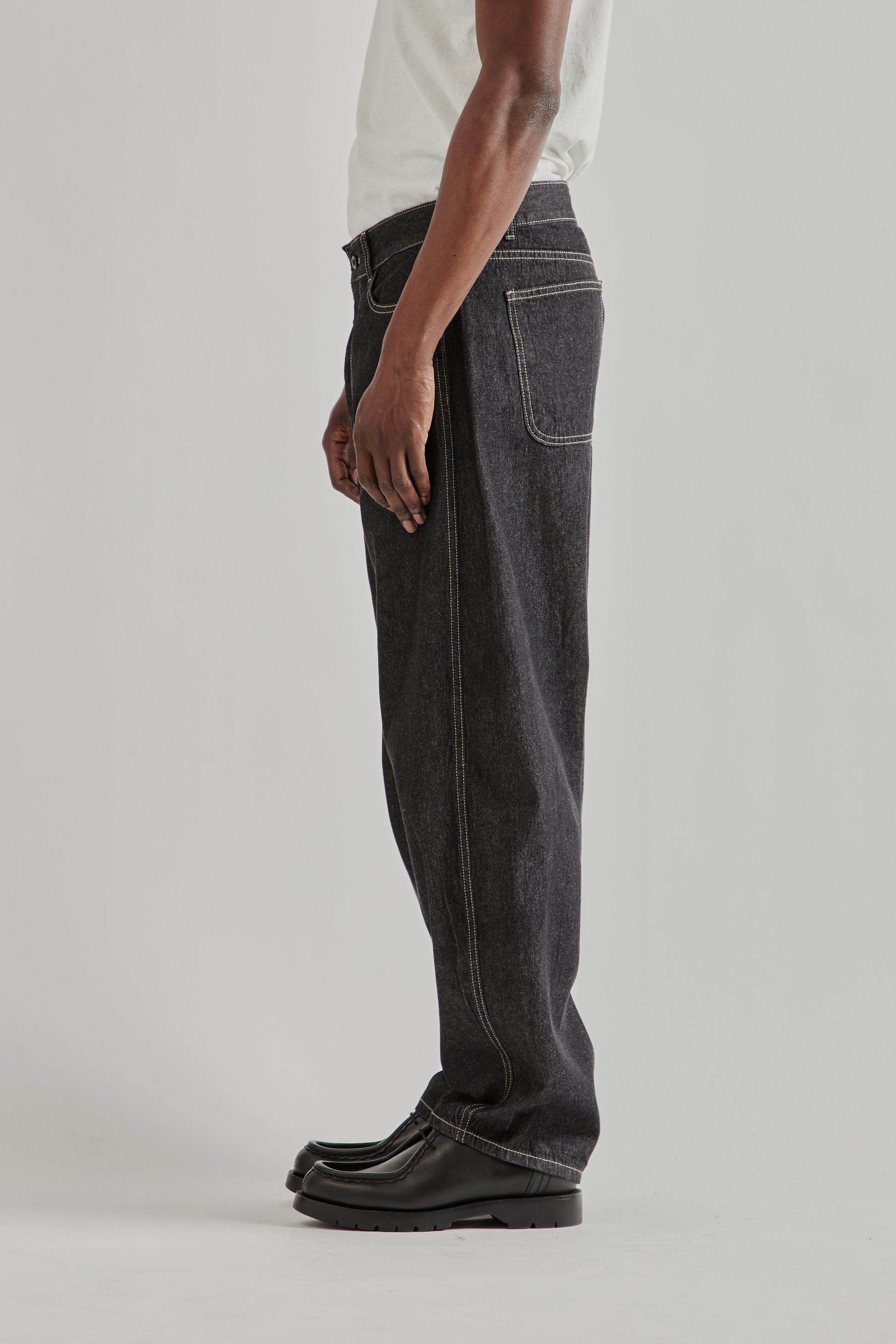 Frizmworks SS26 Curved Denim Pants Black 3