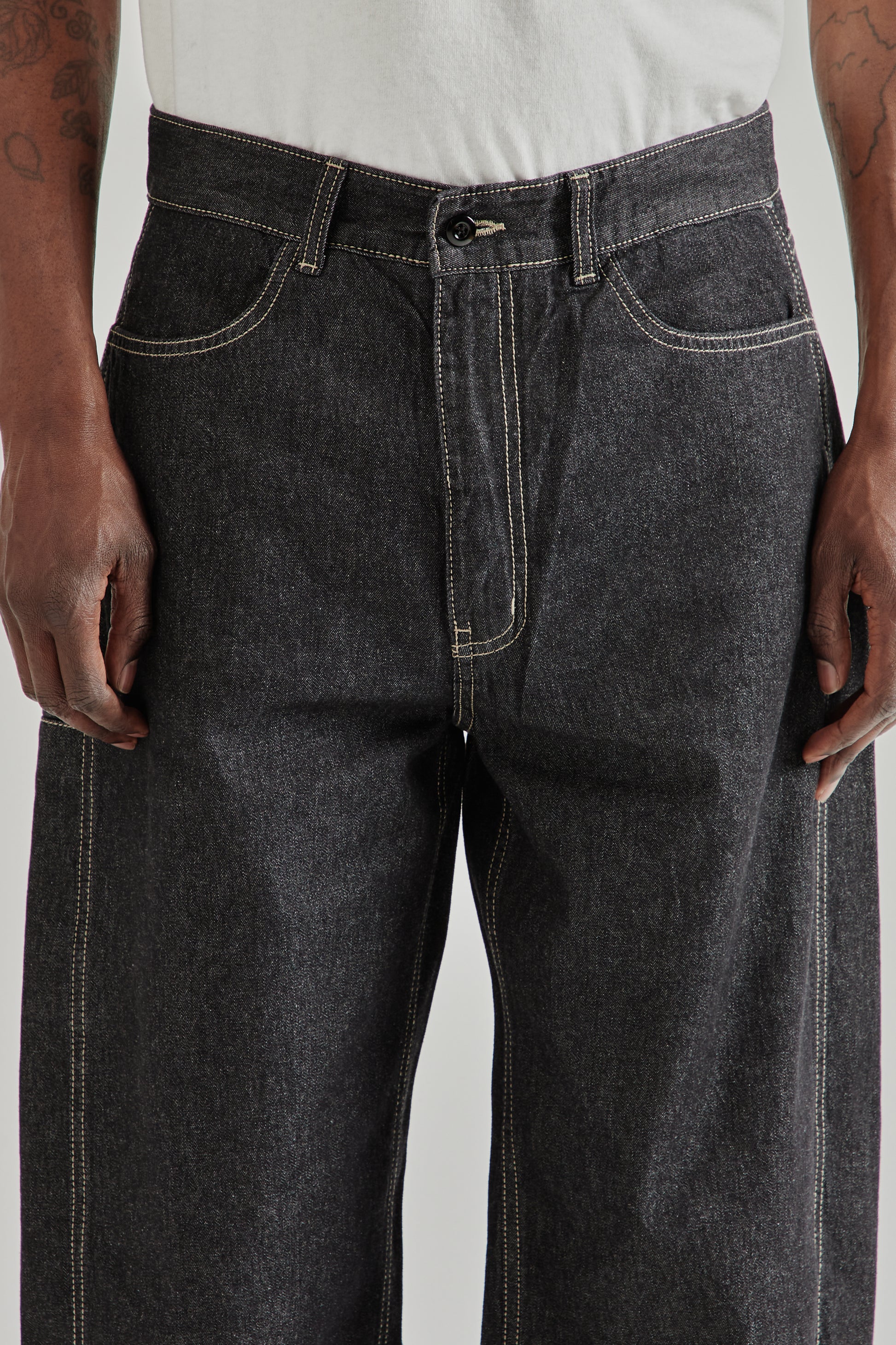 Frizmworks SS26 Curved Denim Pants Black 6