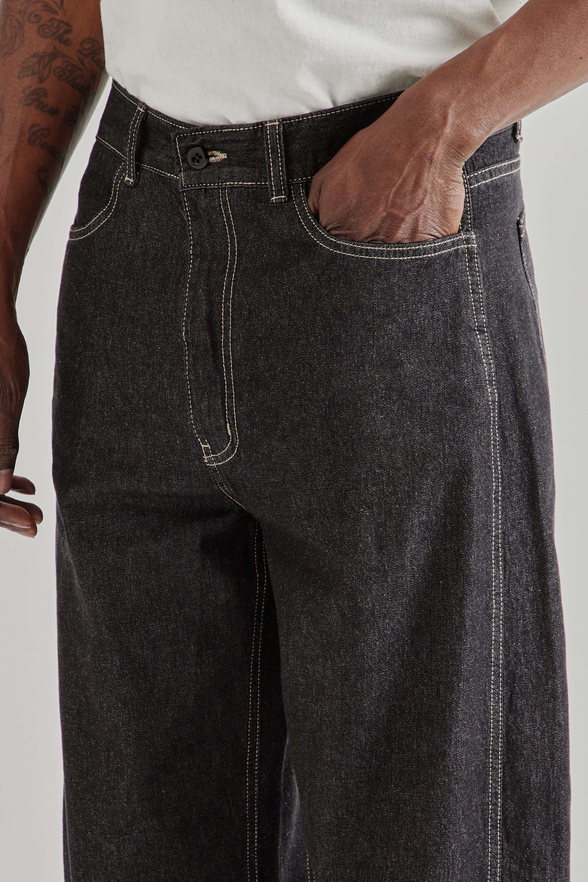 Frizmworks Curved Denim Pants - Black | Wallace Mercantile Shop
