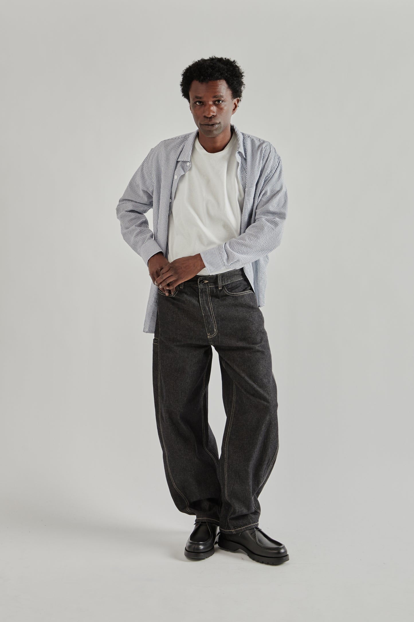Frizmworks SS26 Curved Denim Pants Black 8