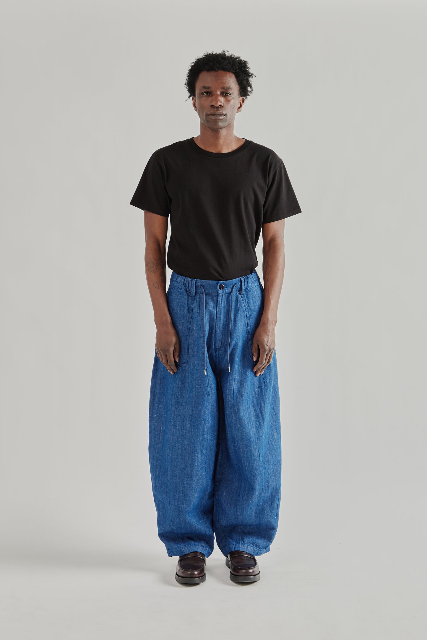 Frizmworks SS26 Denim Balloon Pants Blue 1