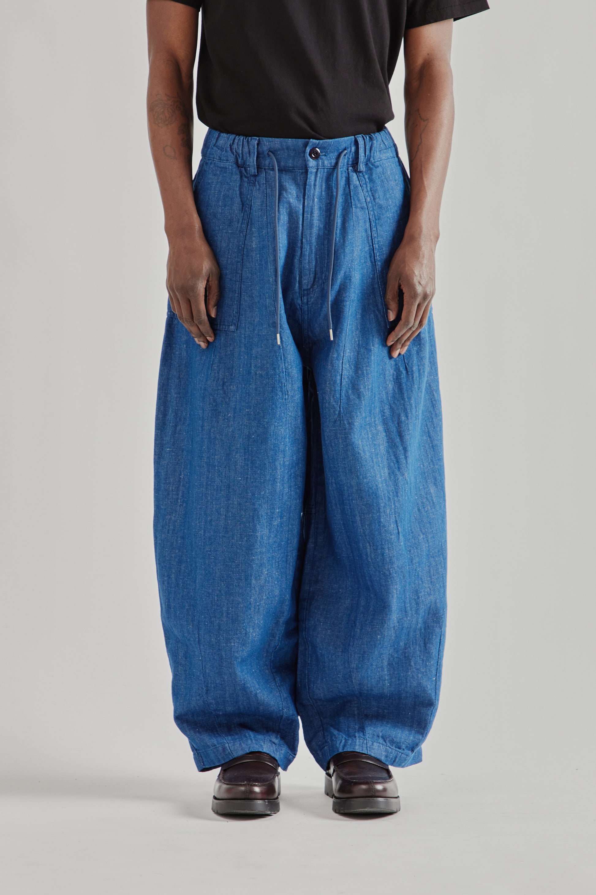 Frizmworks SS26 Denim Balloon Pants Blue 2