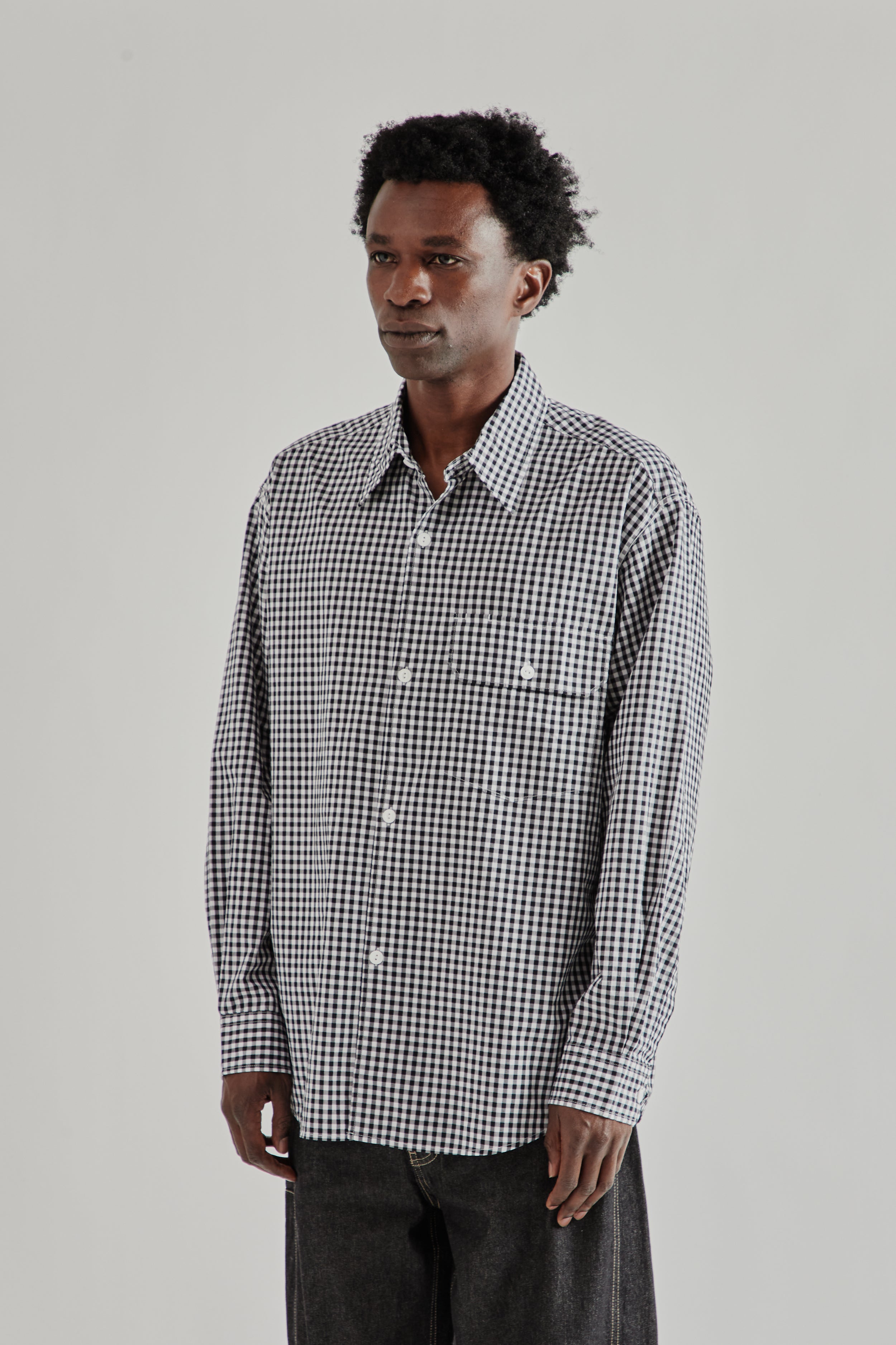 Frizmworks Ease Gingham Check Shirt - Black | Wallace Mercantile Shop