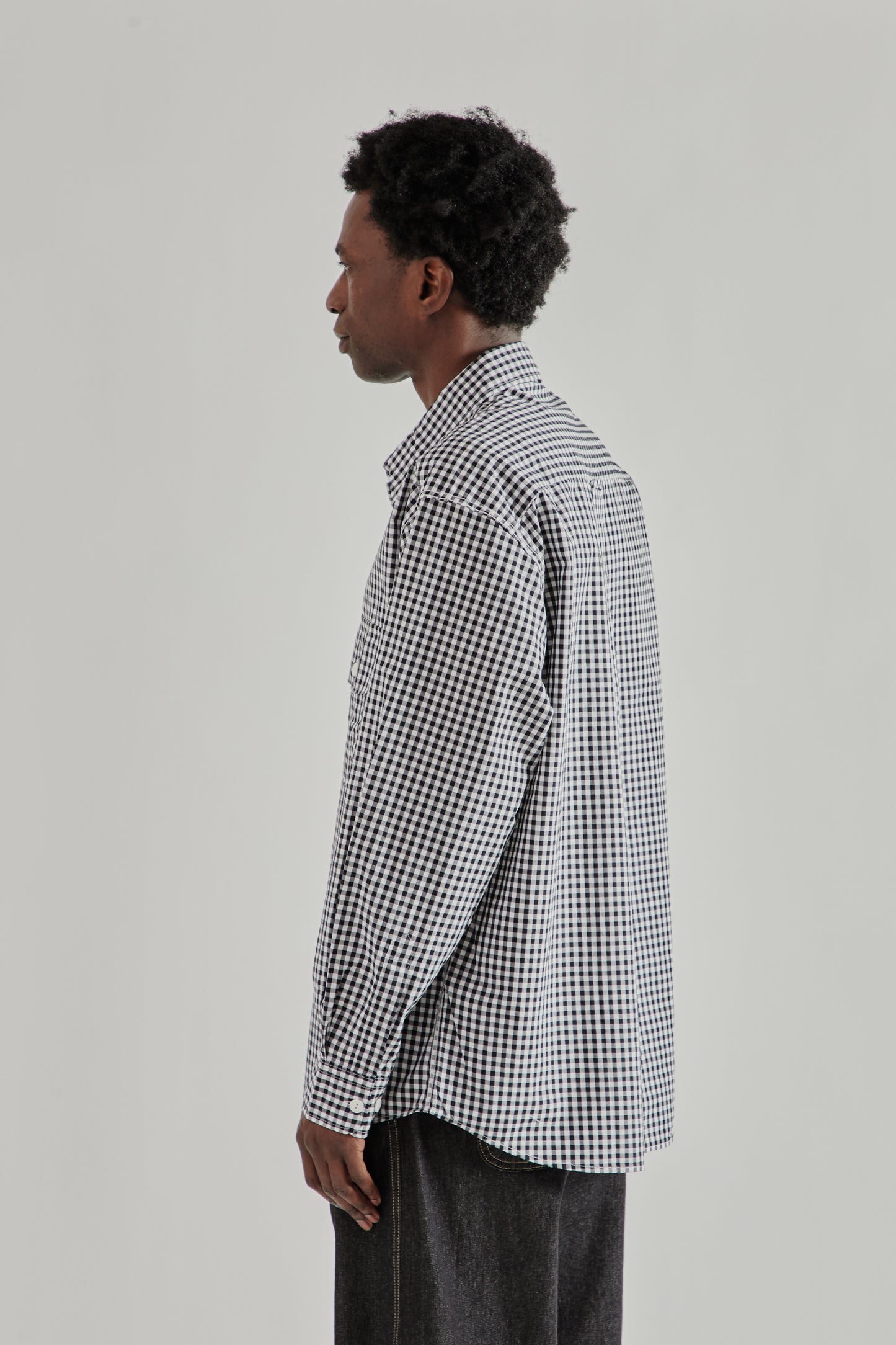 Frizmworks SS26 Ease Gingham Check Shirt Black4226 1e8e97e5-84a9-4337-b082-2ea5487d3480