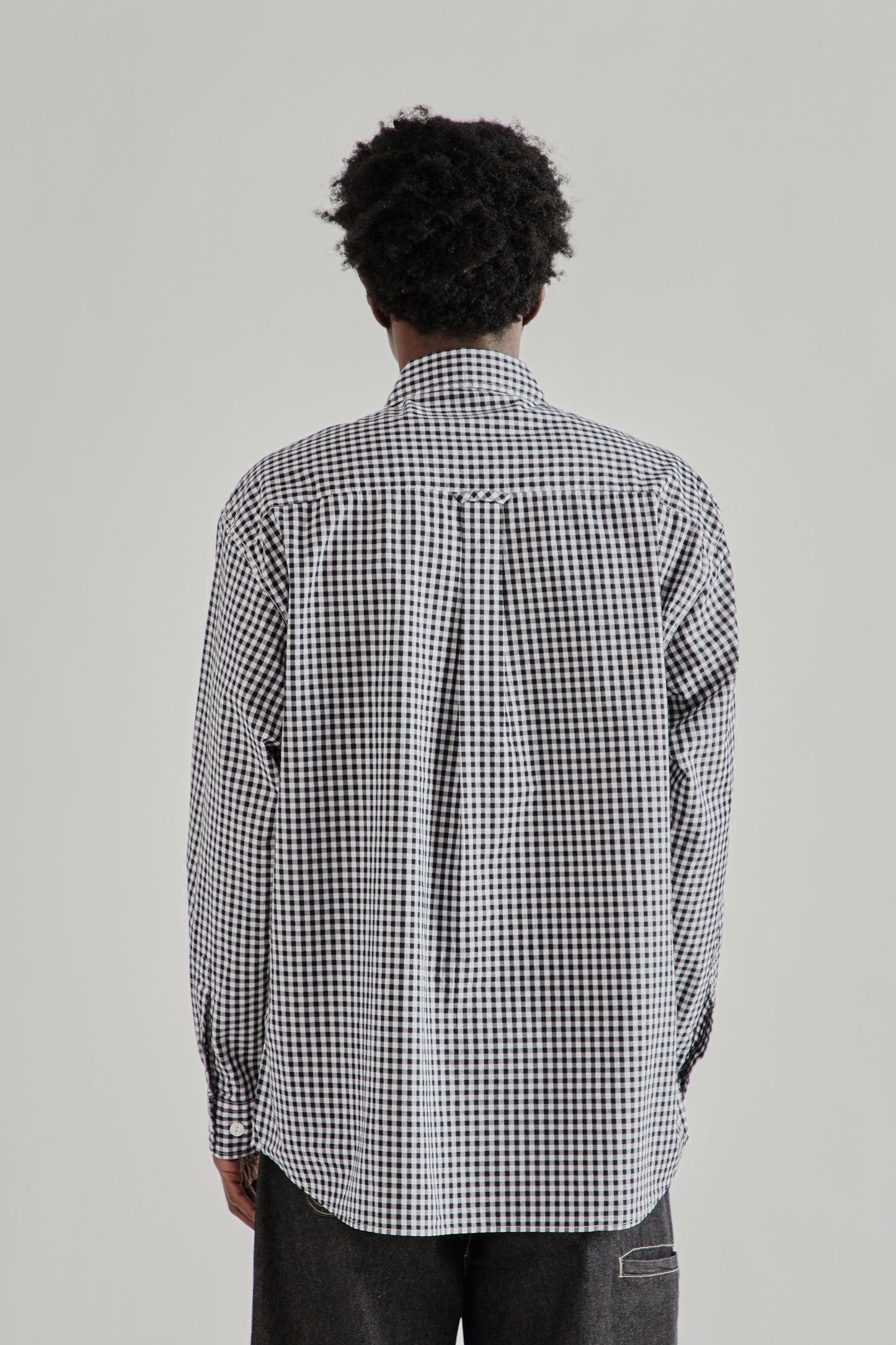 Frizmworks SS26 Ease Gingham Check Shirt Black4229 8b26824d-f3d7-4bac-b363-412c411f80fc
