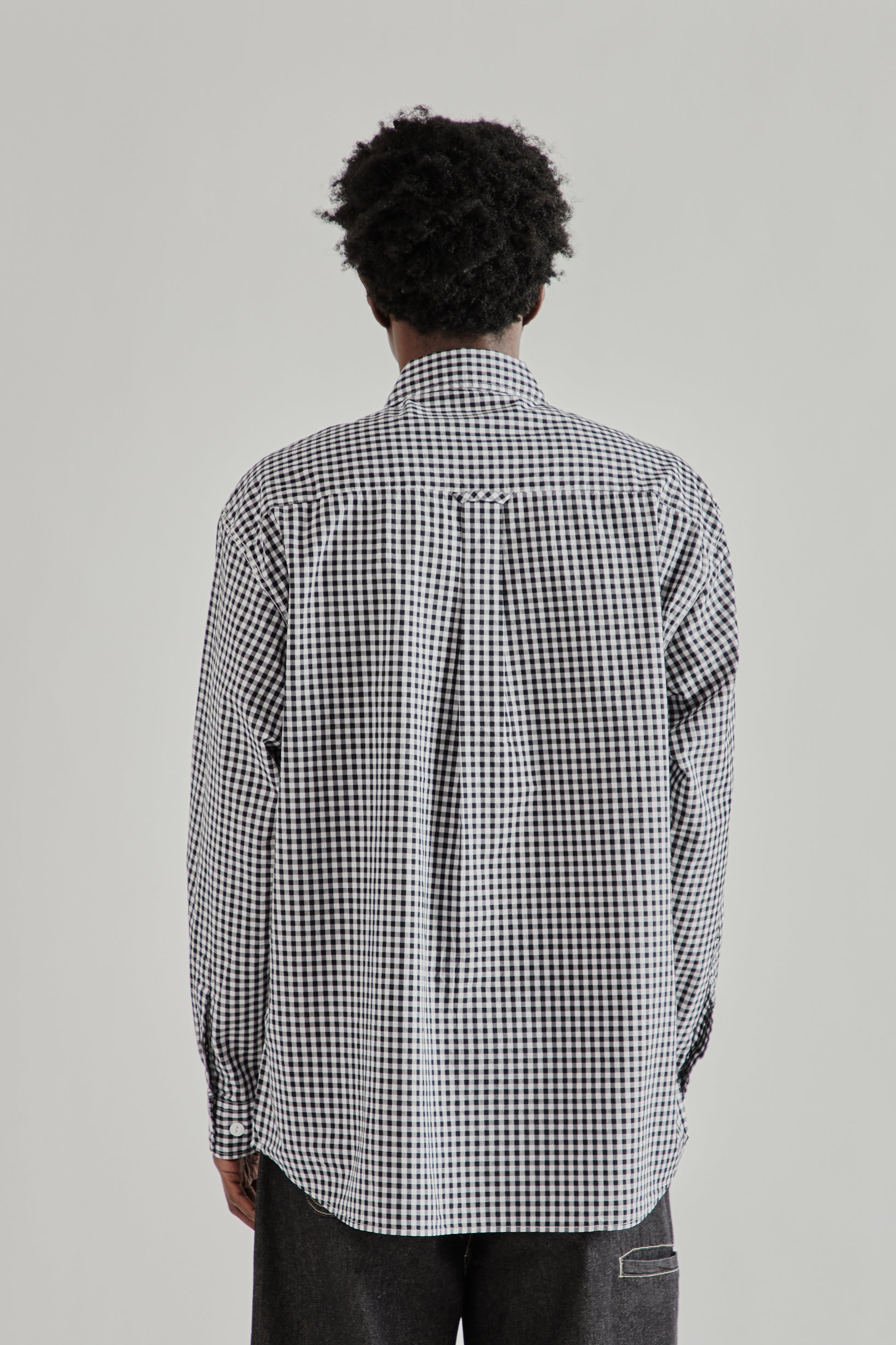 Frizmworks SS26 Ease Gingham Check Shirt Black4229 8b26824d-f3d7-4bac-b363-412c411f80fc