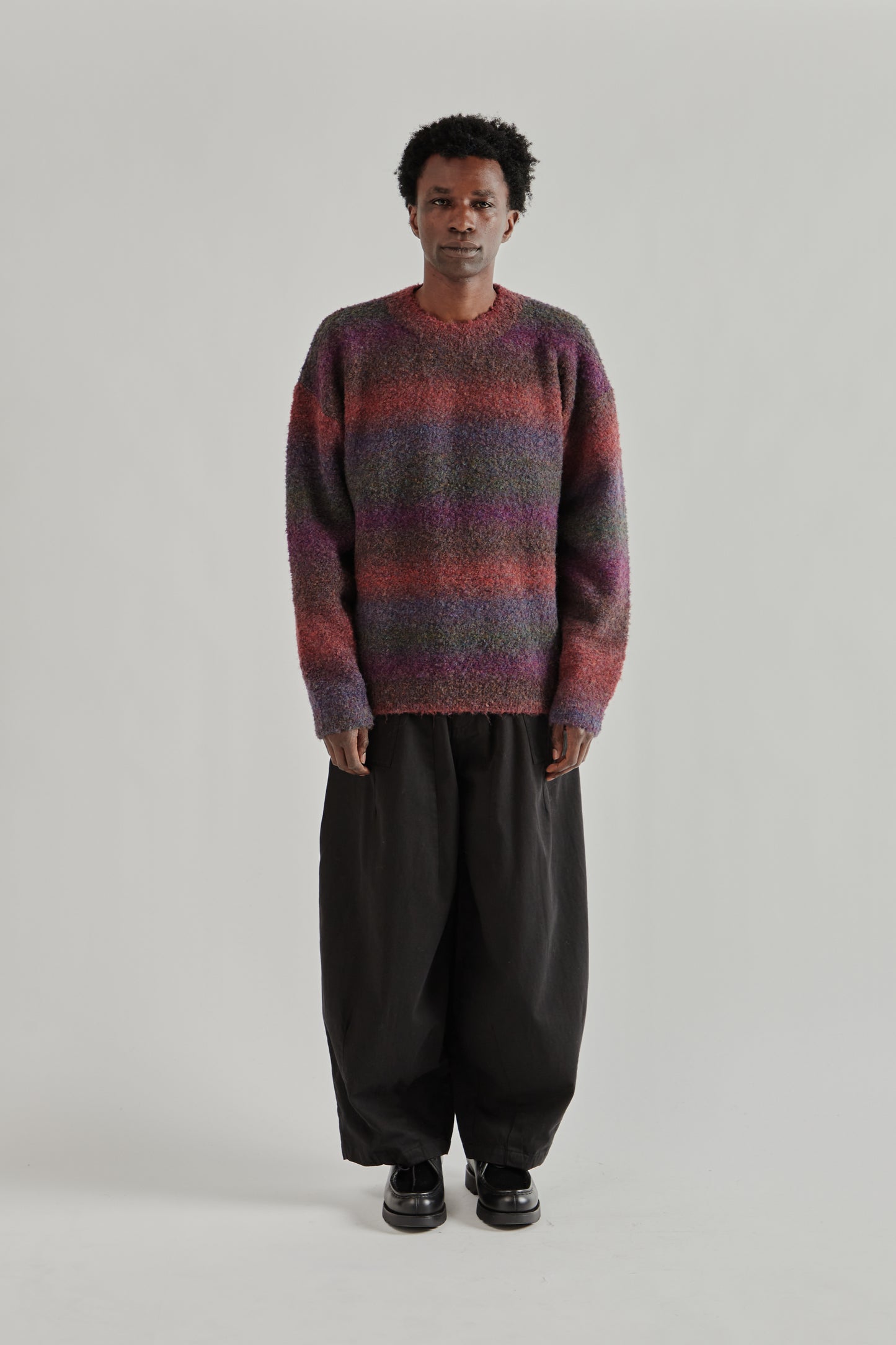 Frizmworks SS26 Gradation Boucle Knit Purple4529