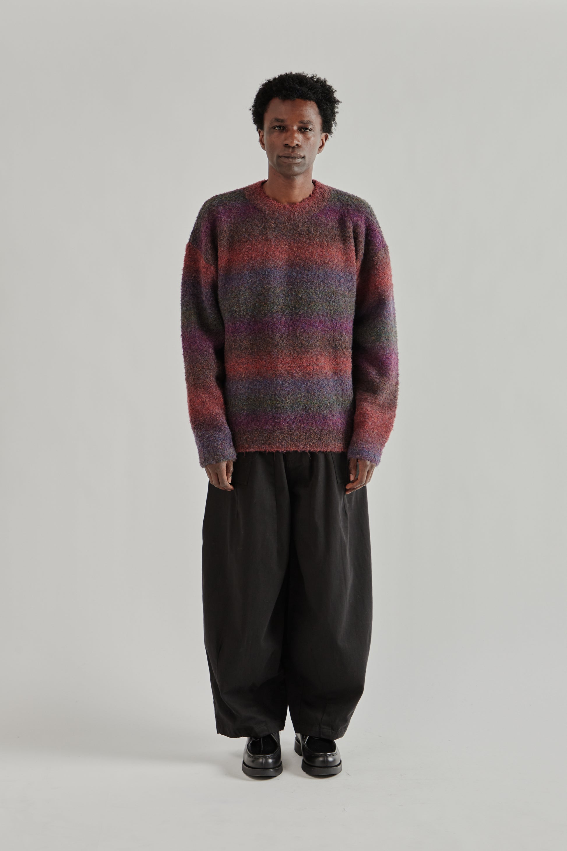 Frizmworks SS26 Gradation Boucle Knit Purple4529