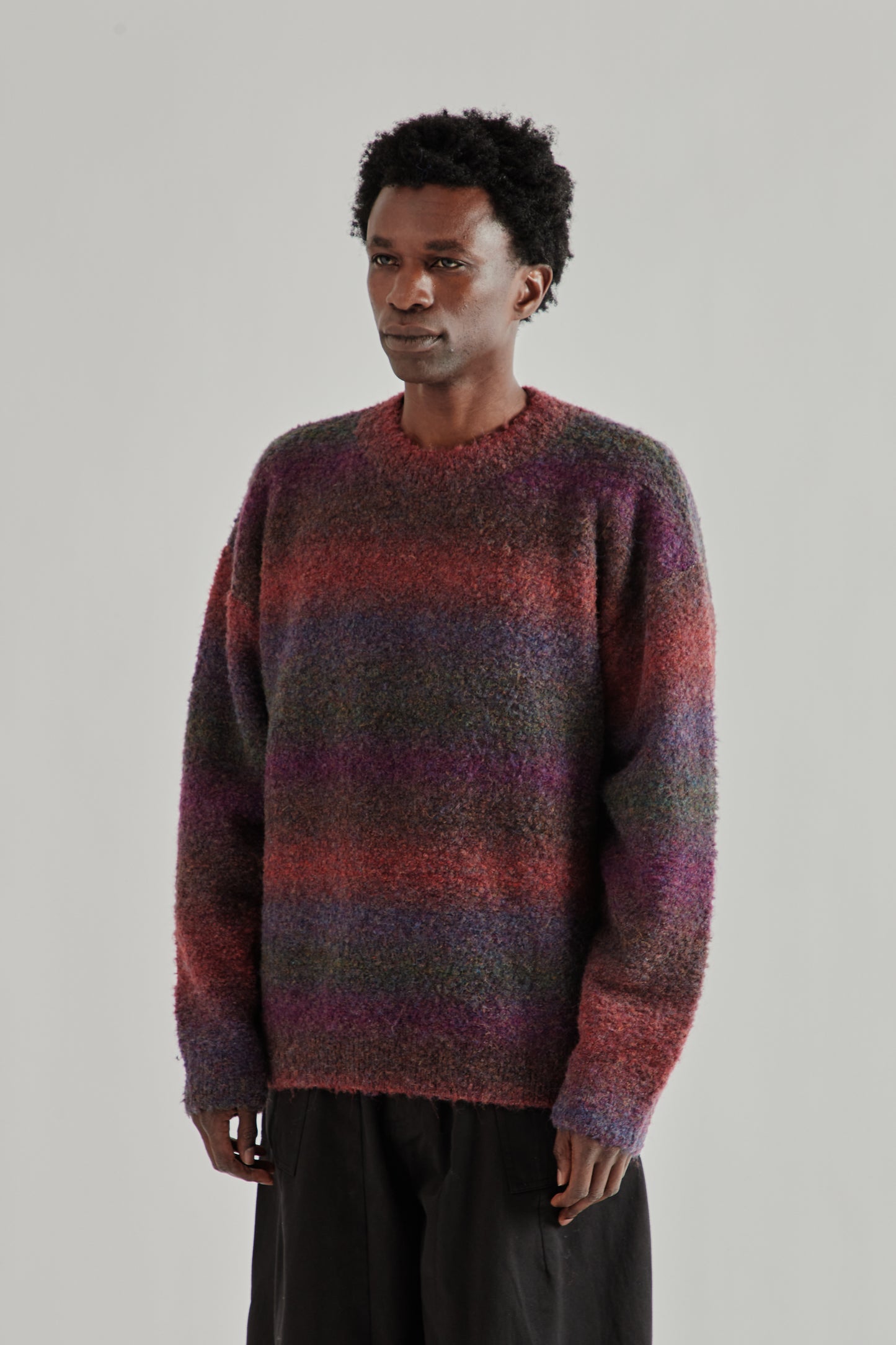 Frizmworks SS26 Gradation Boucle Knit Purple4535