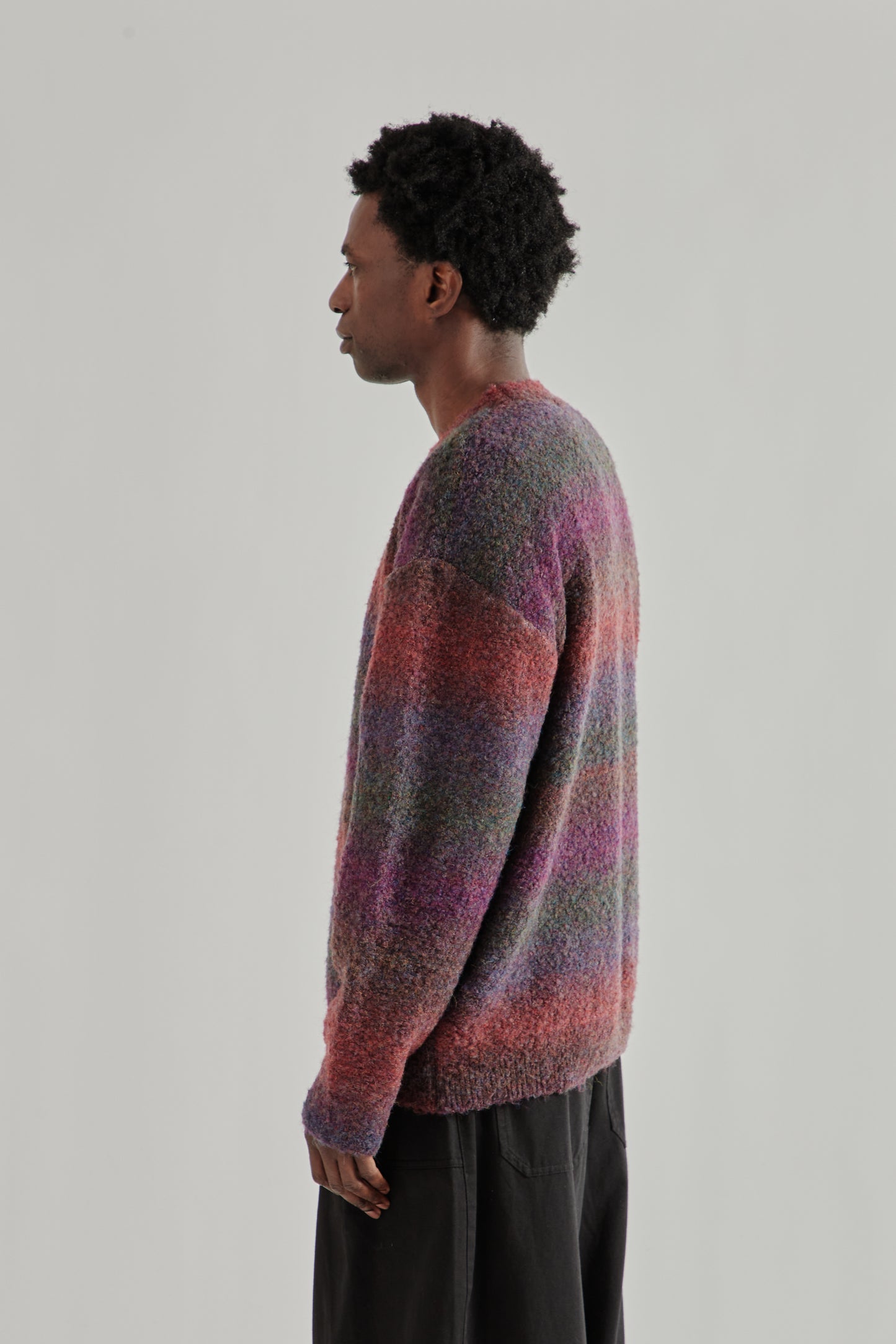 Frizmworks SS26 Gradation Boucle Knit Purple4538