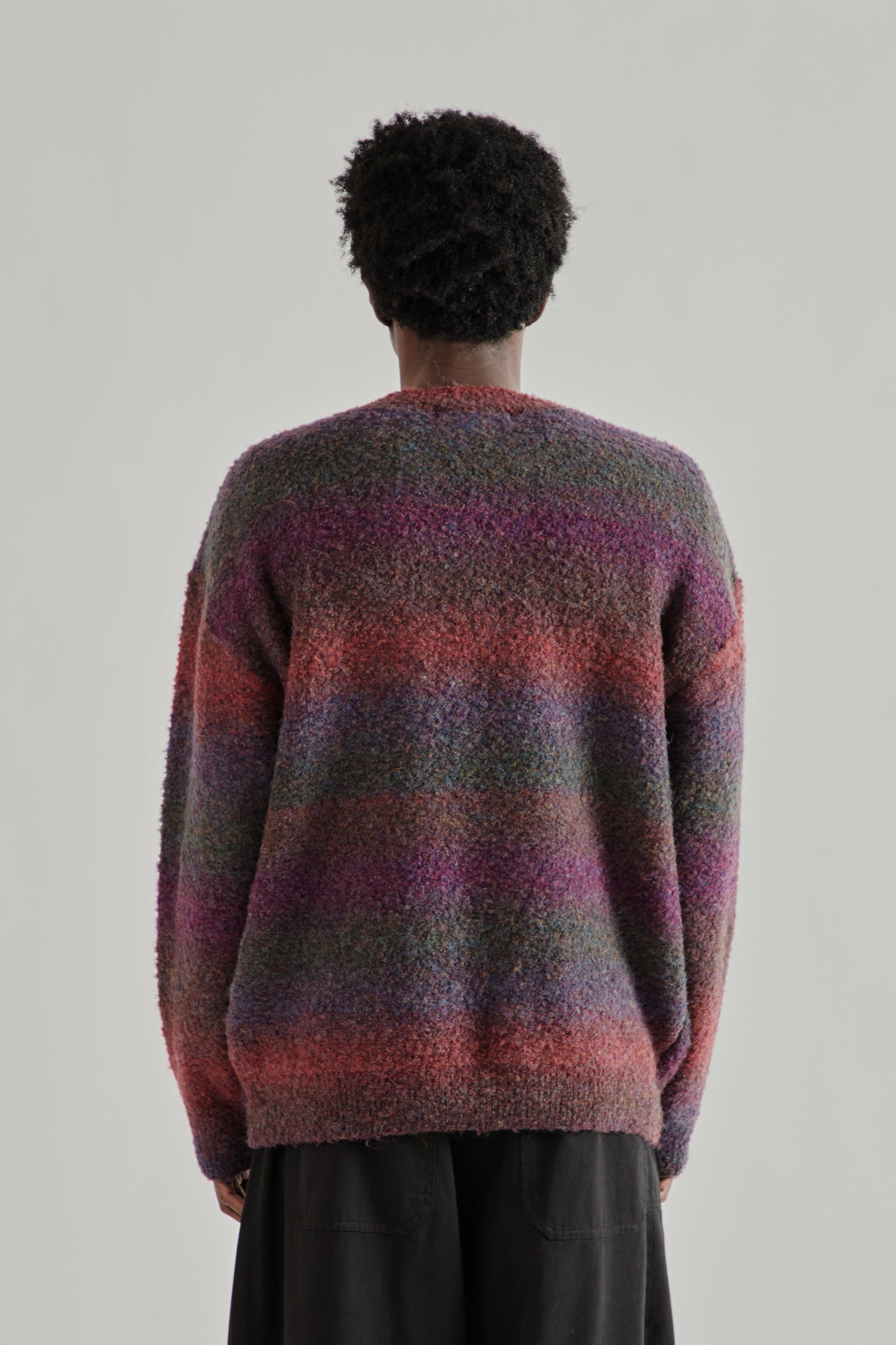 Frizmworks SS26 Gradation Boucle Knit Purple4541
