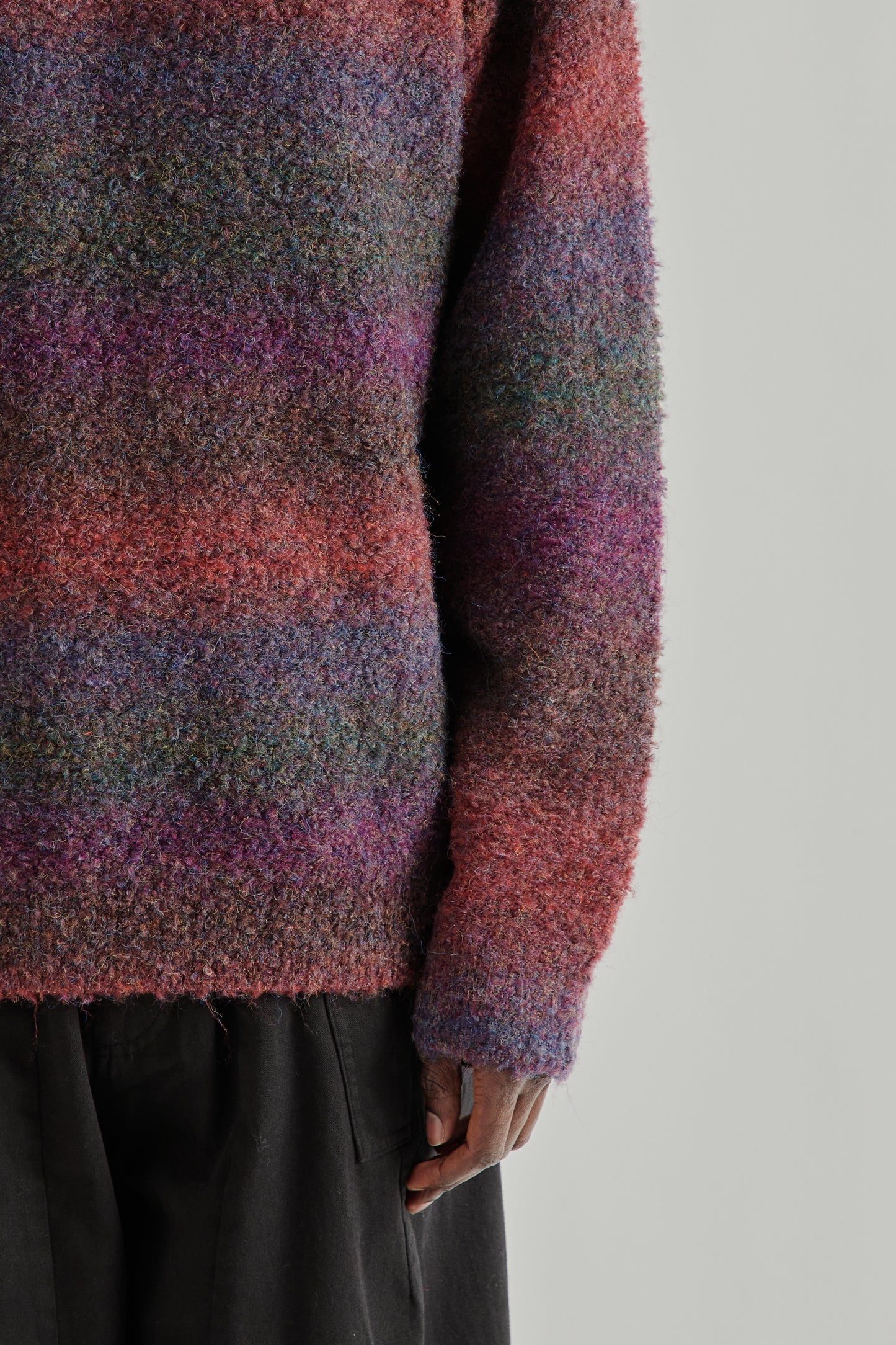 Frizmworks SS26 Gradation Boucle Knit Purple4545