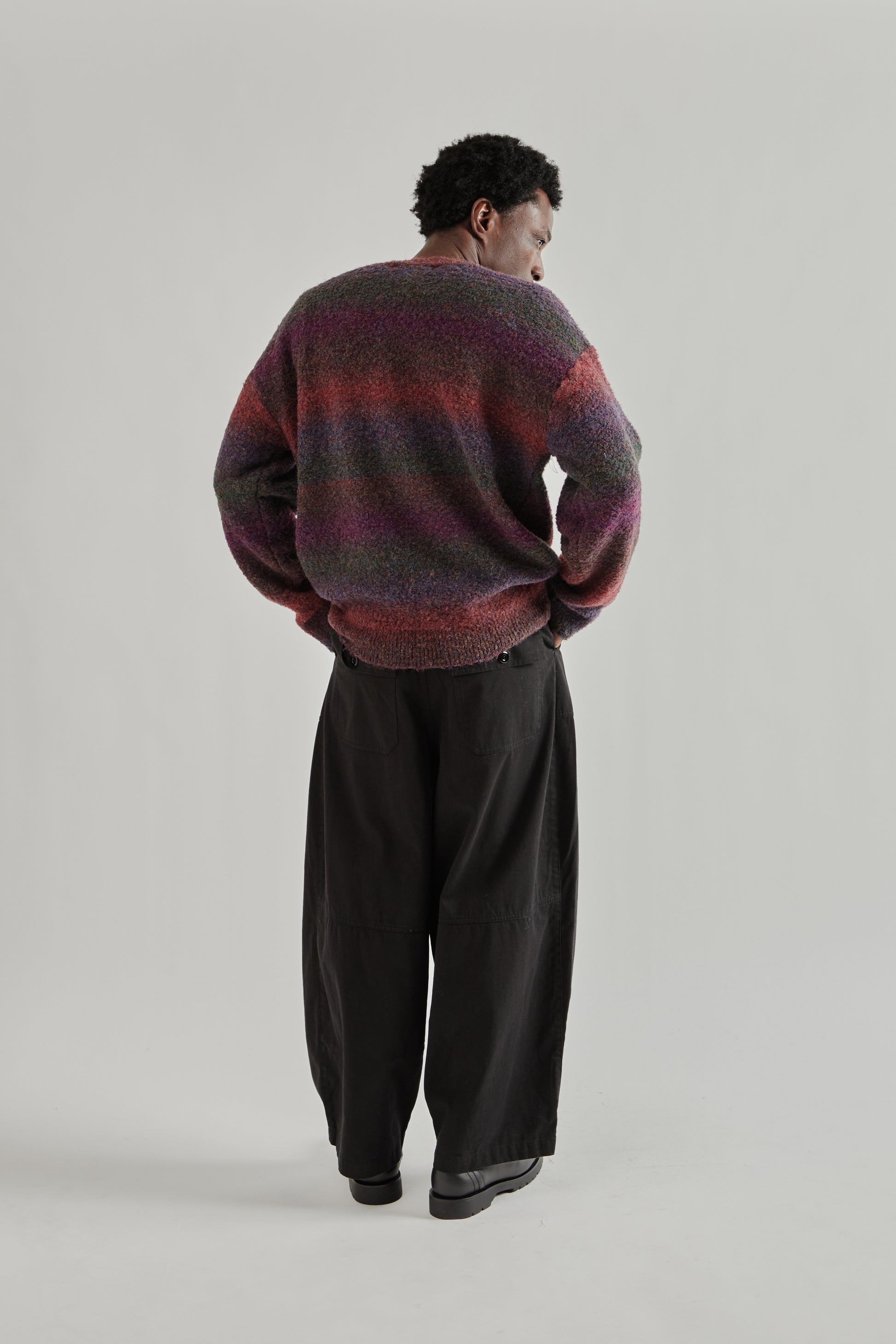 Frizmworks SS26 Gradation Boucle Knit Purple4546