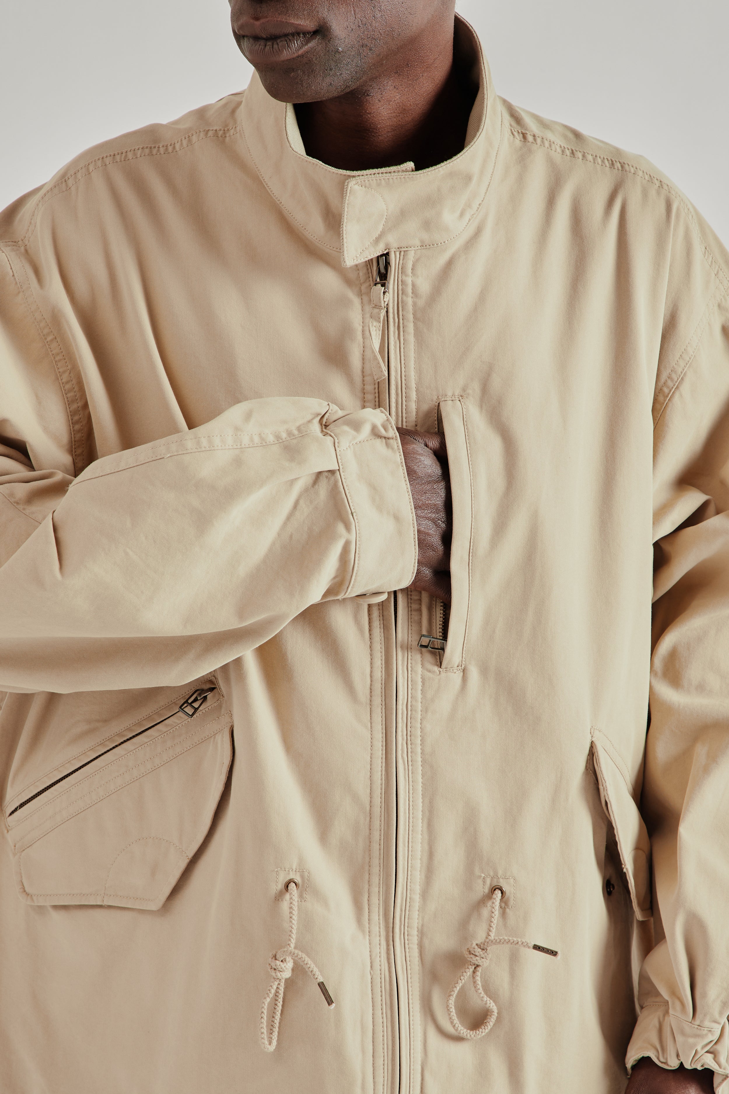 Frizmworks Harrington M65 Jacket - Beige | Wallace Mercantile Shop