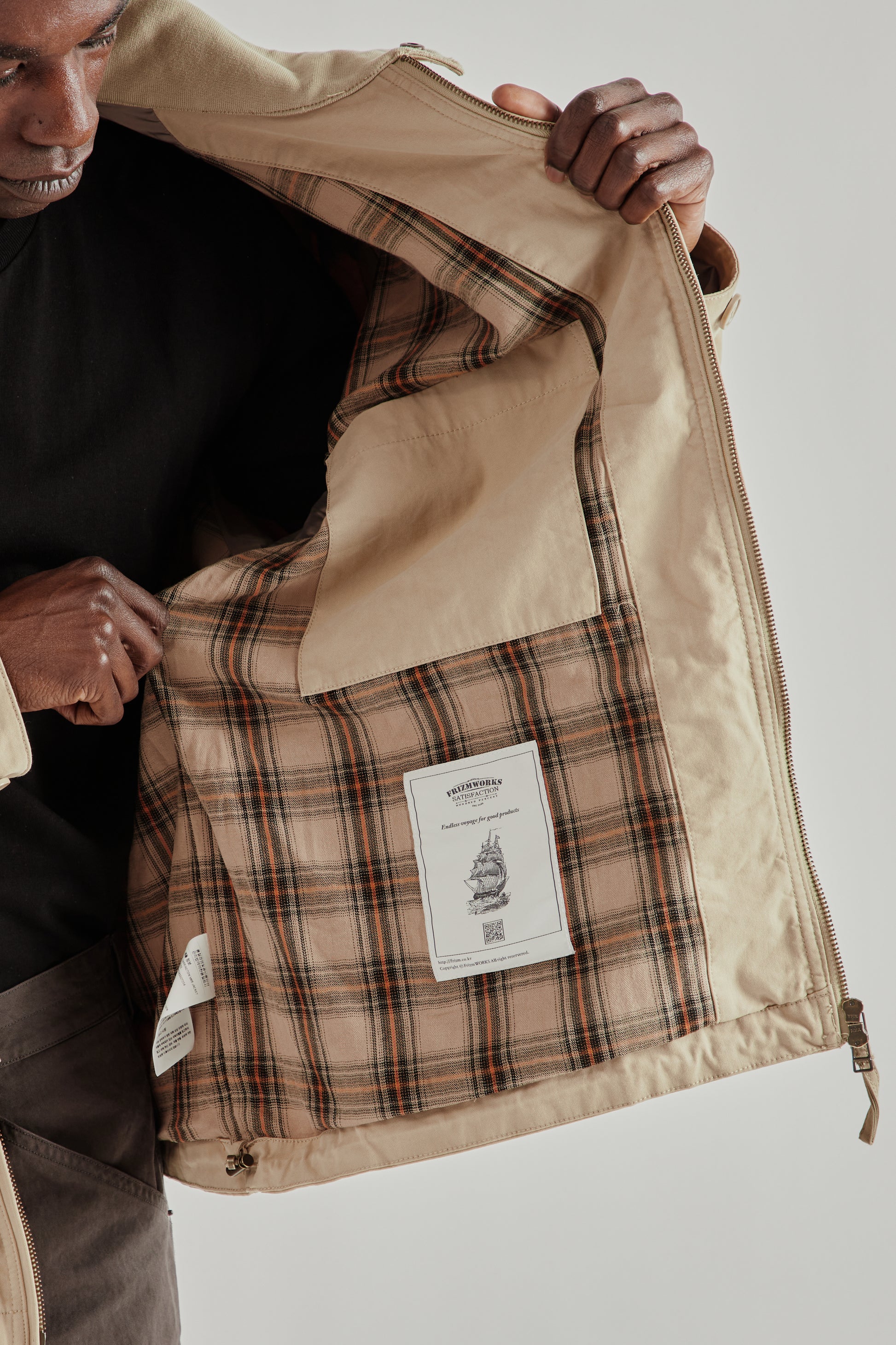 Frizmworks SS26 Harrington M65 Jacket Beige4774