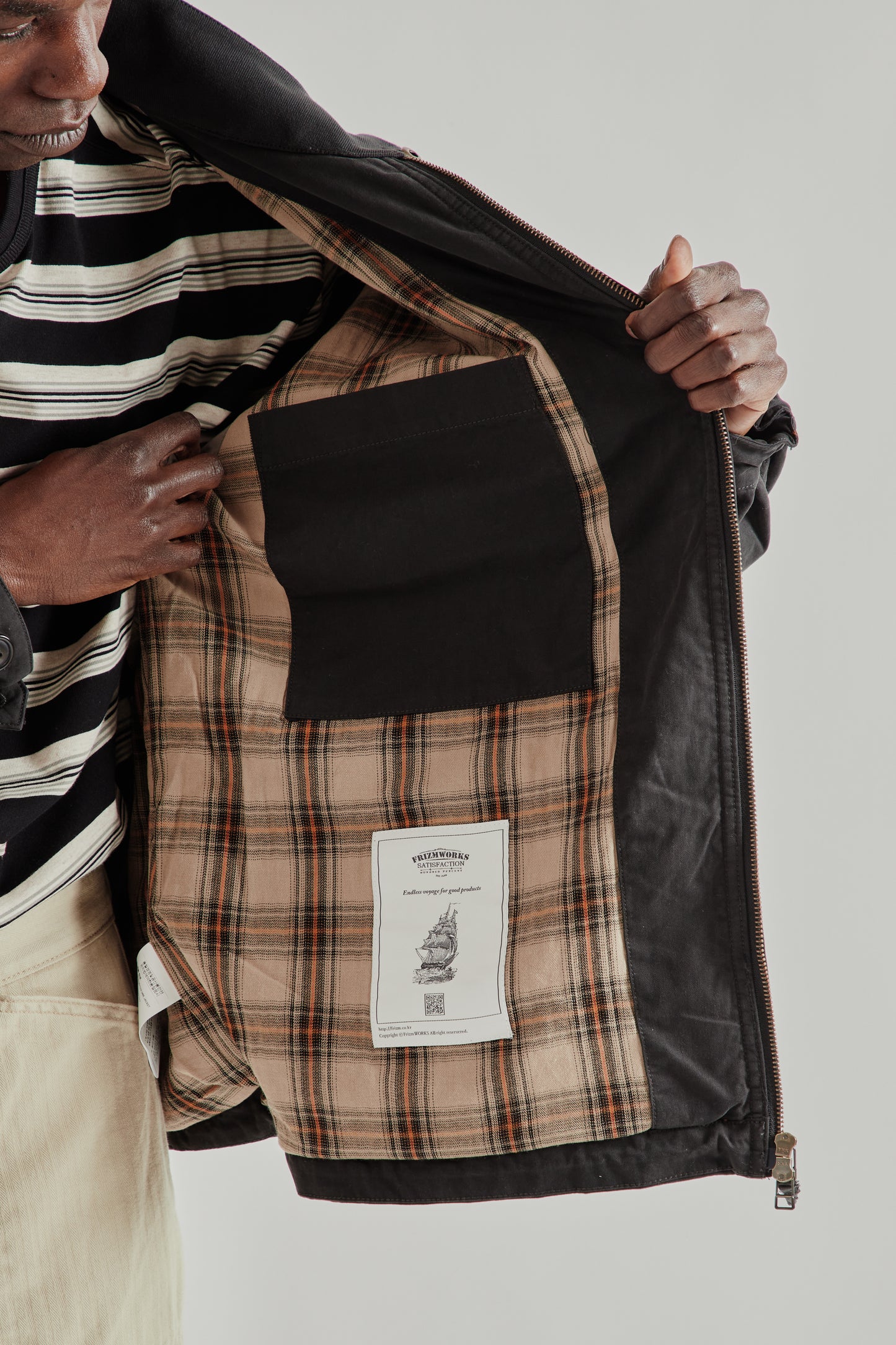 Frizmworks SS26 Harrington M65 Jacket Black4691