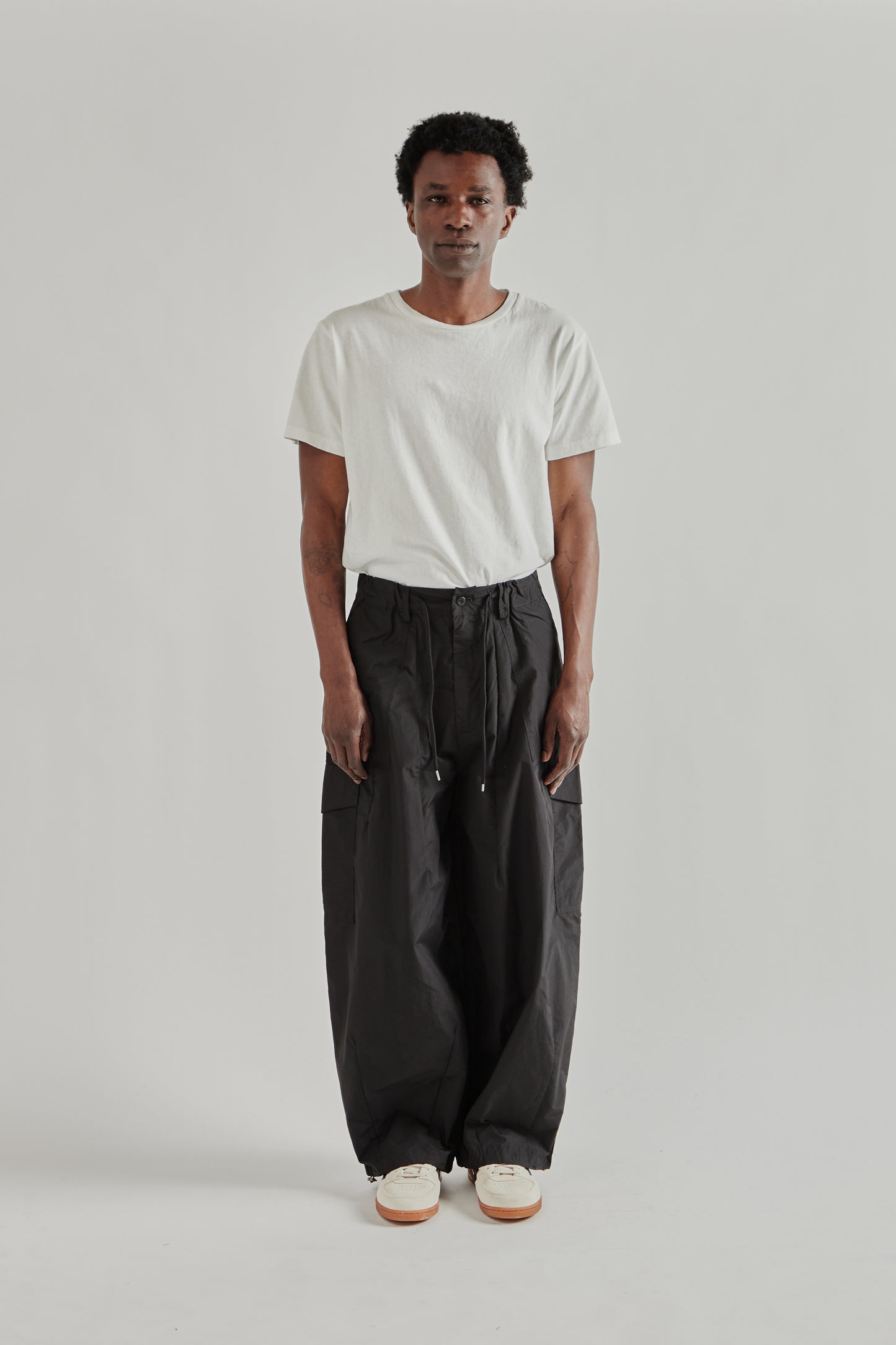 Frizmworks SS26 Nylon Cargo Balloon Pants Black4594
