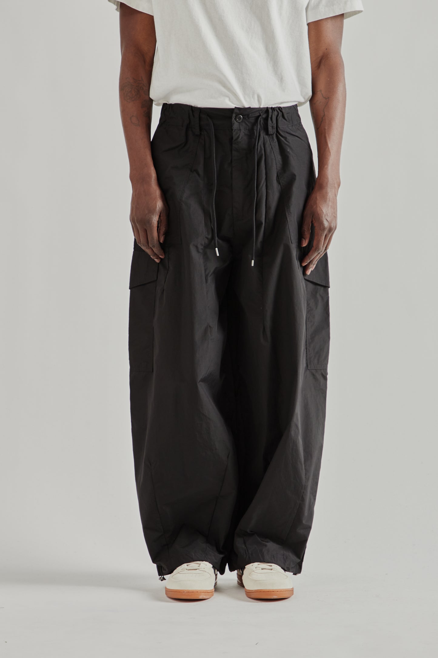 Frizmworks SS26 Nylon Cargo Balloon Pants Black4597